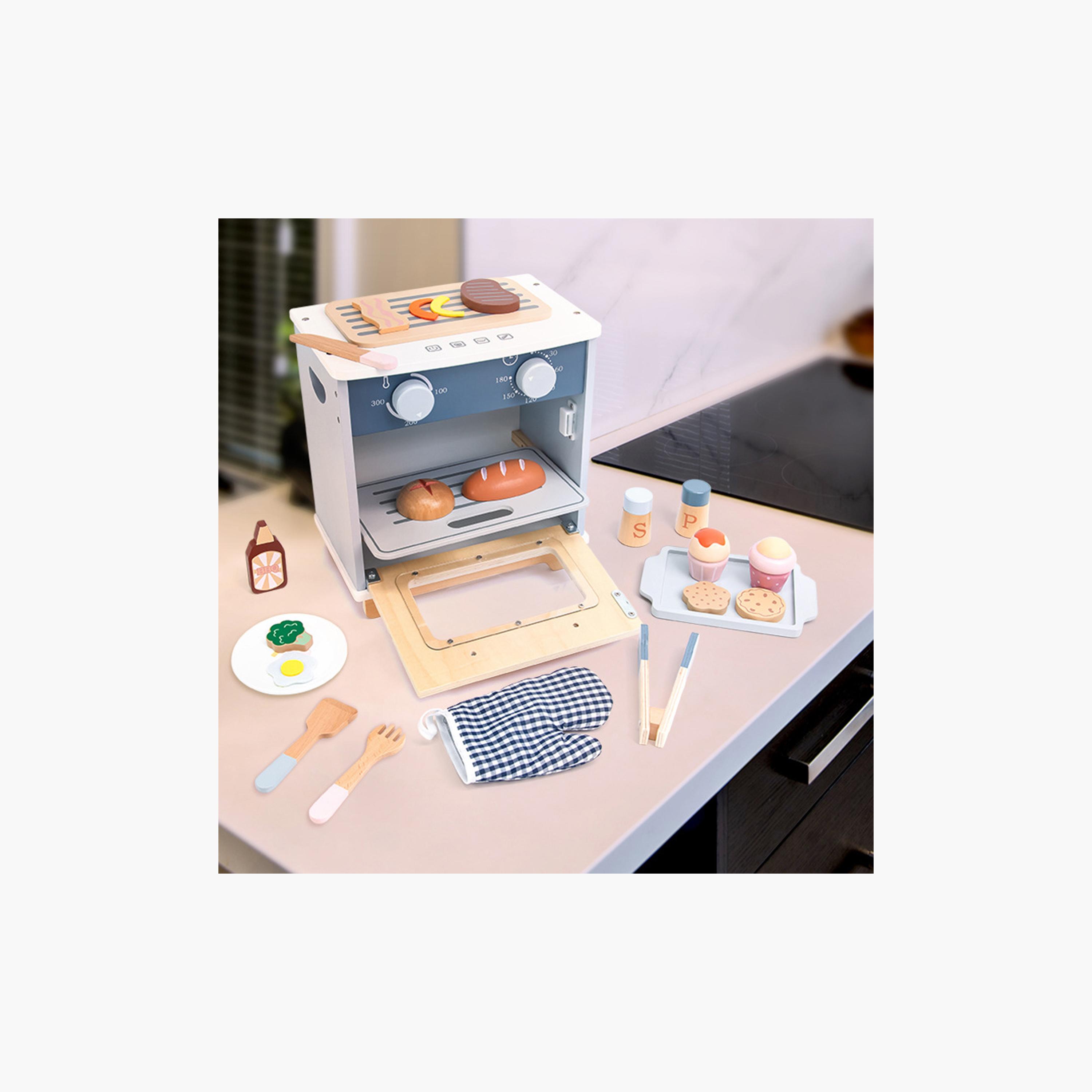 مجموعة لعب تظاهرية لفرن خشبي من ليتل أنجل-toys-roleplay-kitchensets-image-4