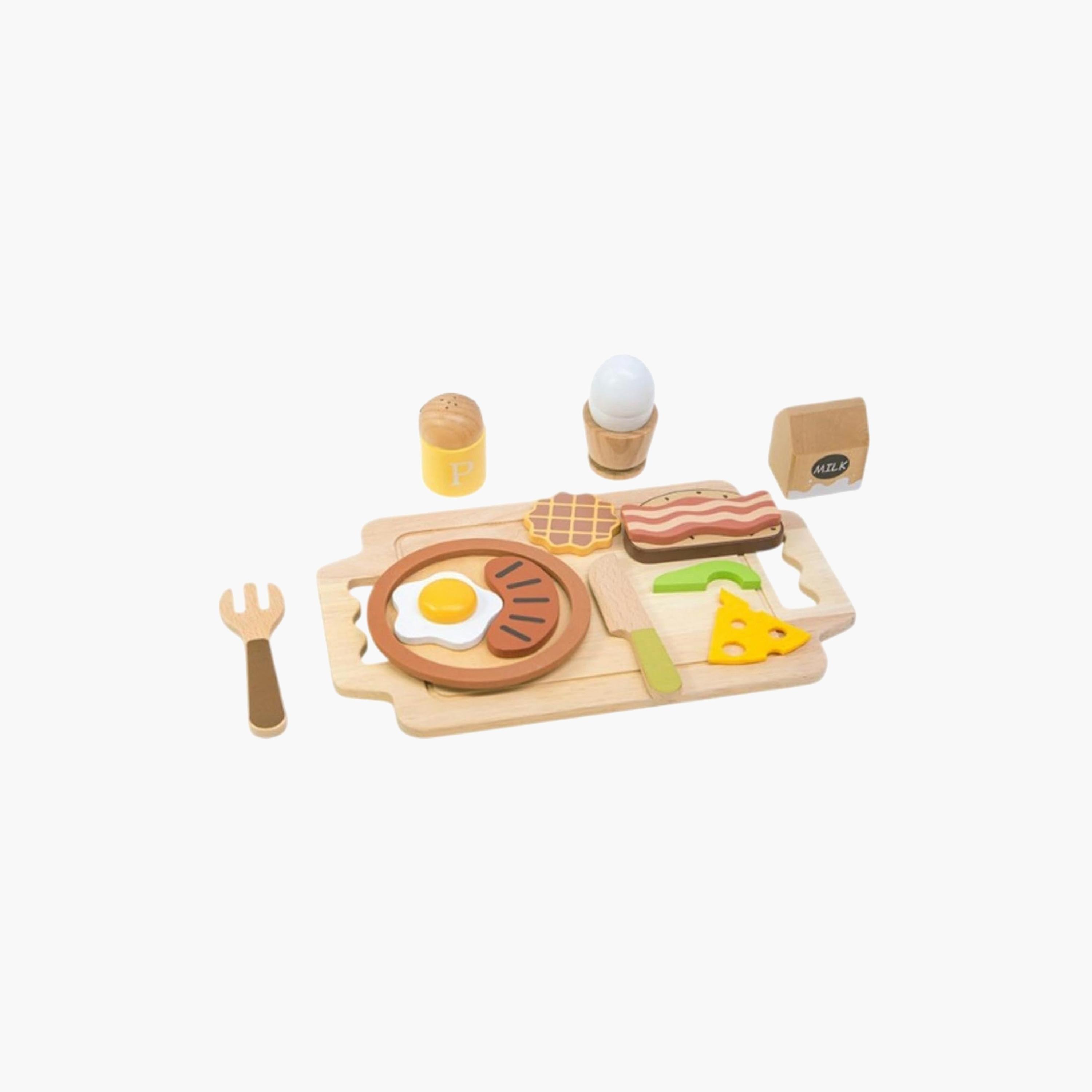 Little Angel Wooden Breakfast Pretend Playset-toys-roleplay-kitchensets-image-1