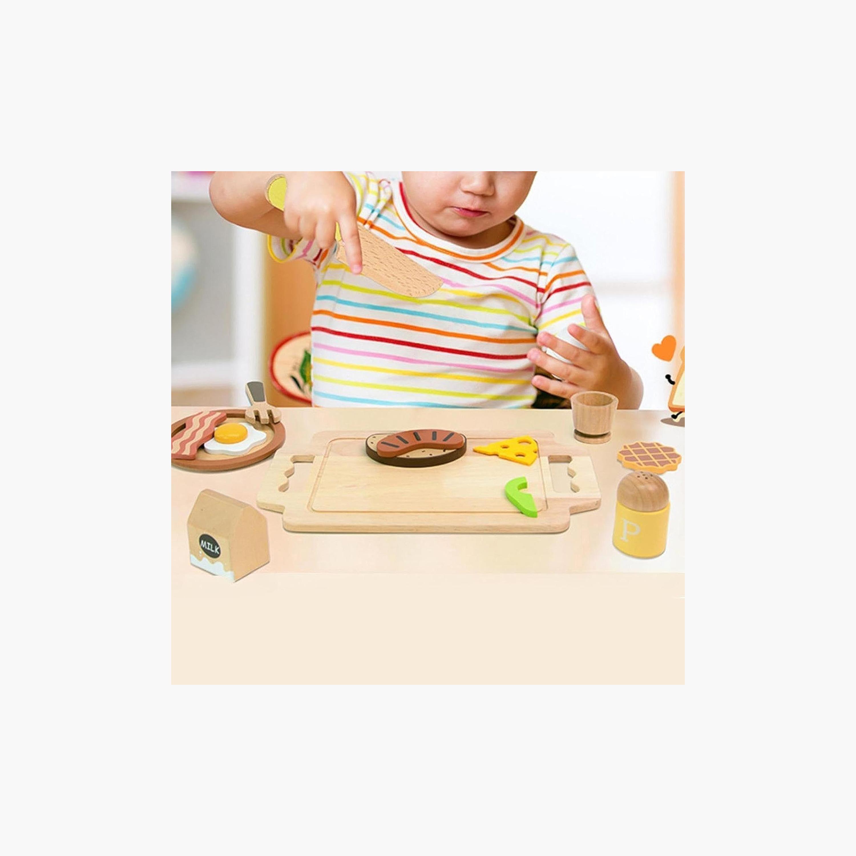 Little Angel Wooden Breakfast Pretend Playset-toys-roleplay-kitchensets-image-2