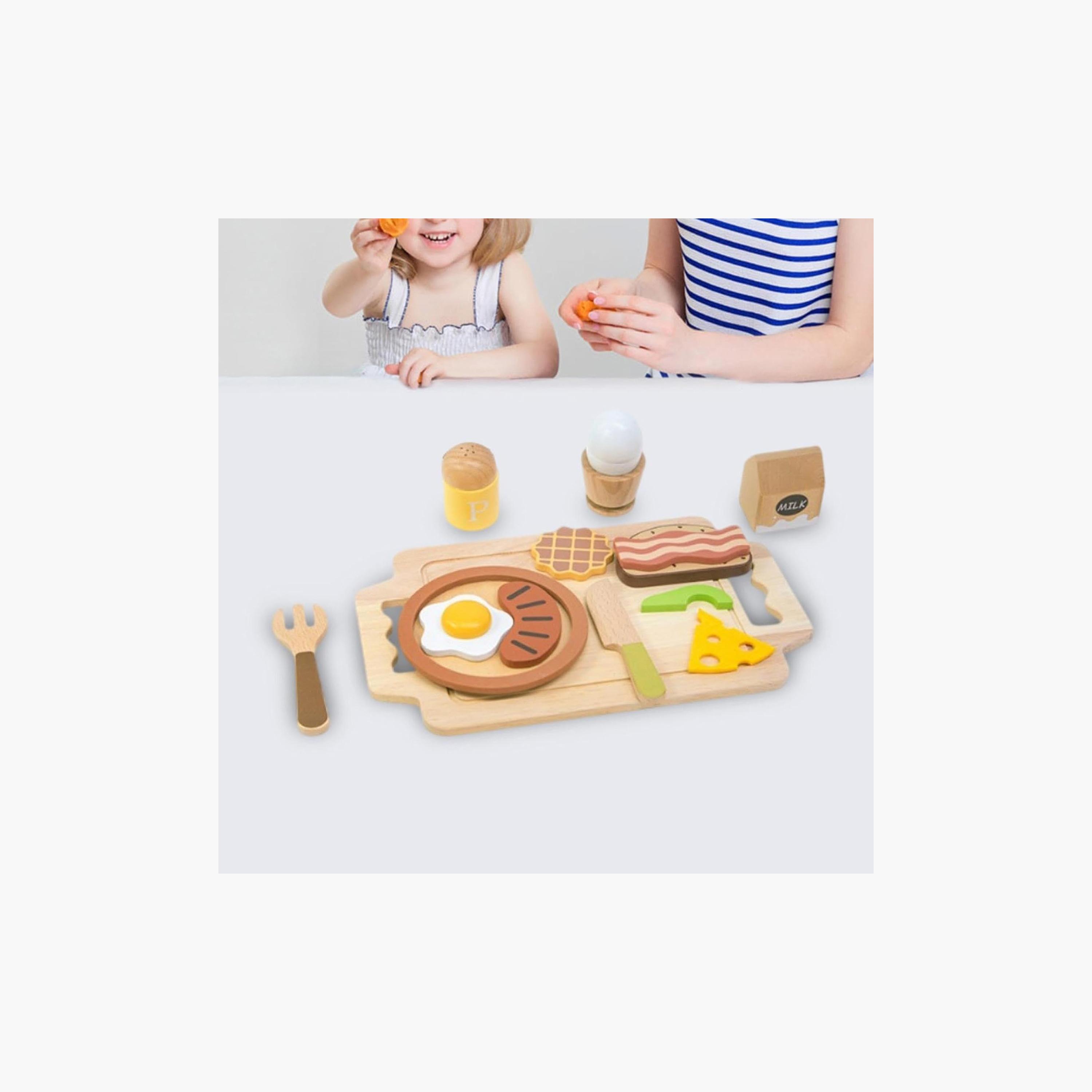 Little Angel Wooden Breakfast Pretend Playset-toys-roleplay-kitchensets-image-3