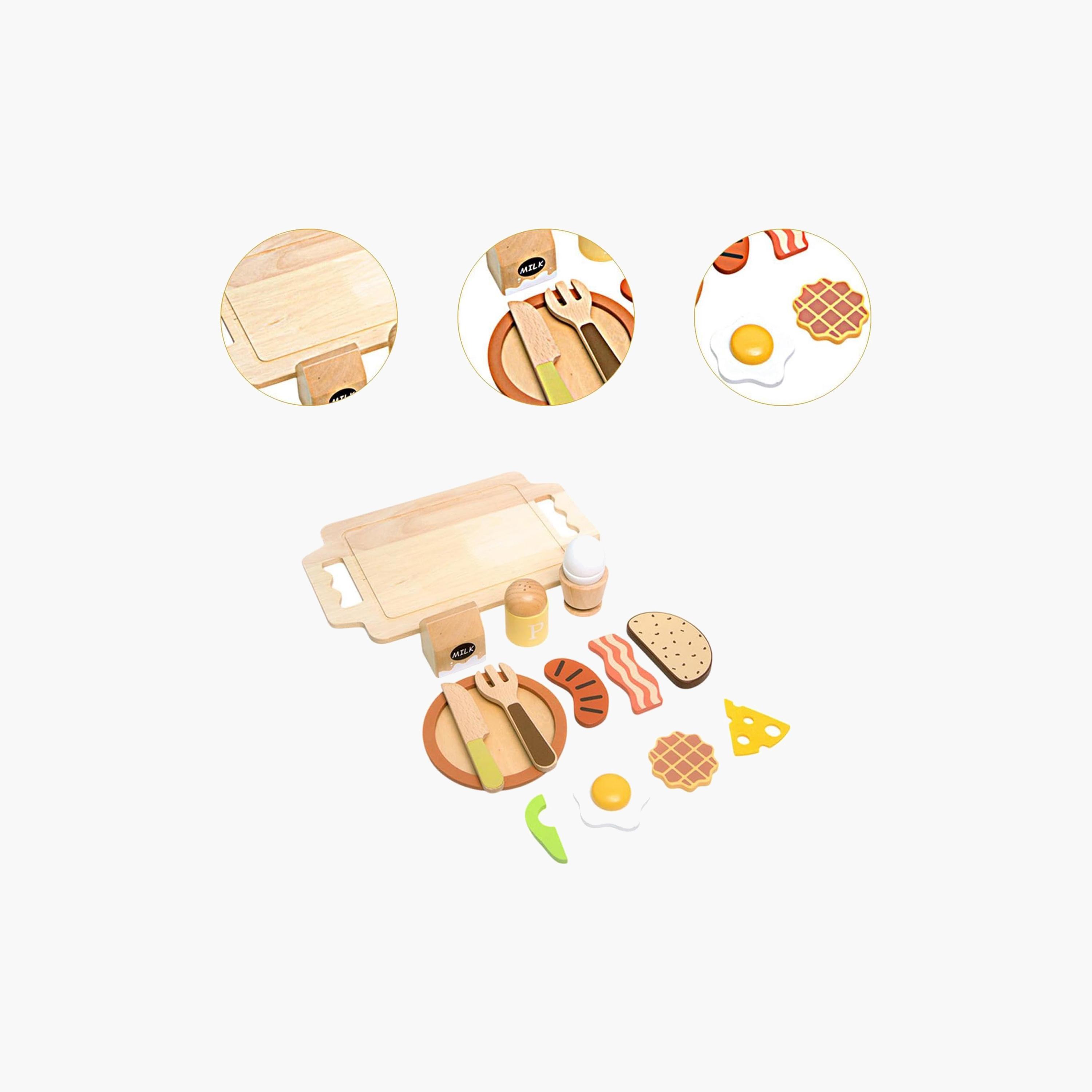 Little Angel Wooden Breakfast Pretend Playset-toys-roleplay-kitchensets-image-4