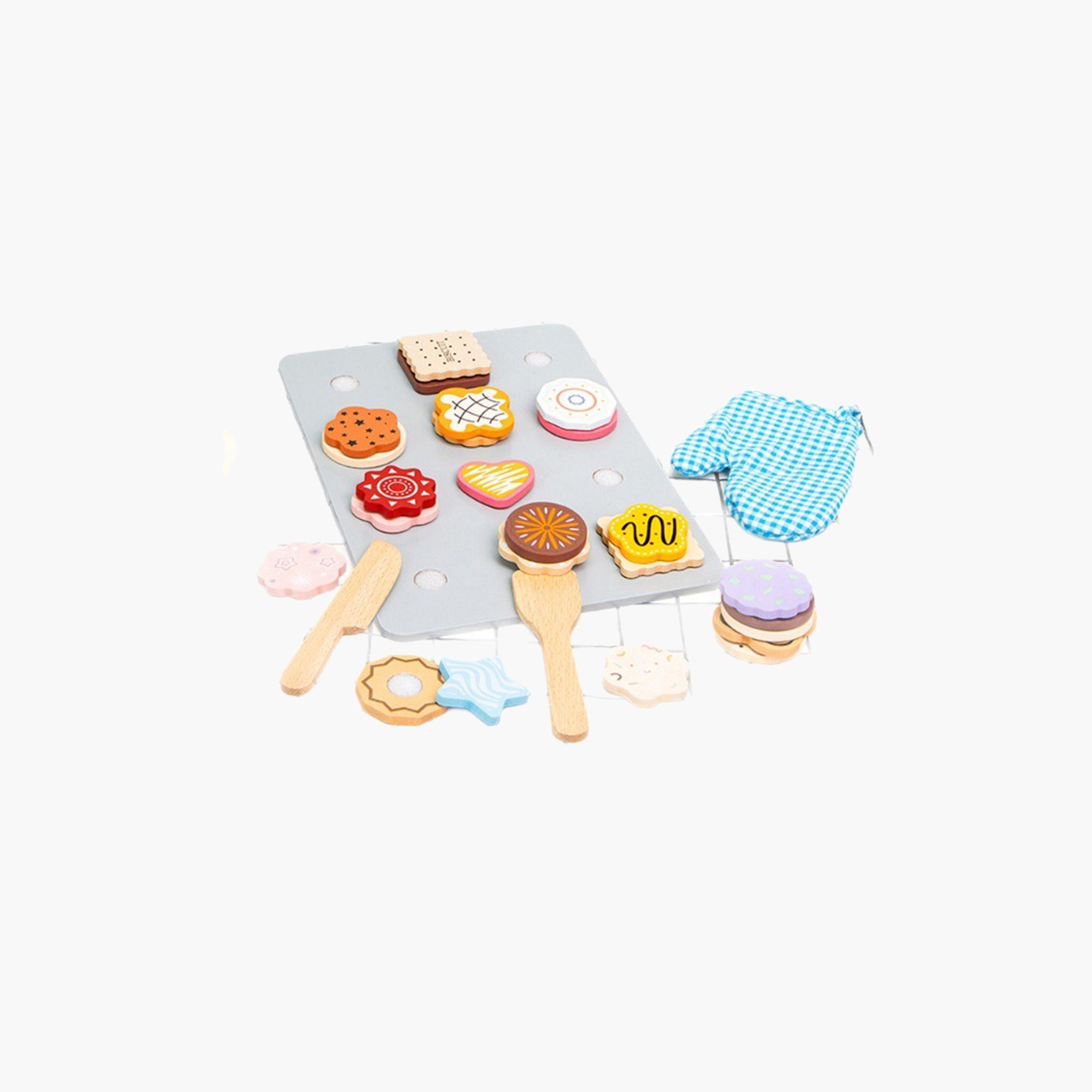 مجموعة لعب التظاهر بالبسكويت الخشبي من ليتل أنجل-toys-roleplay-playfoods-image-1