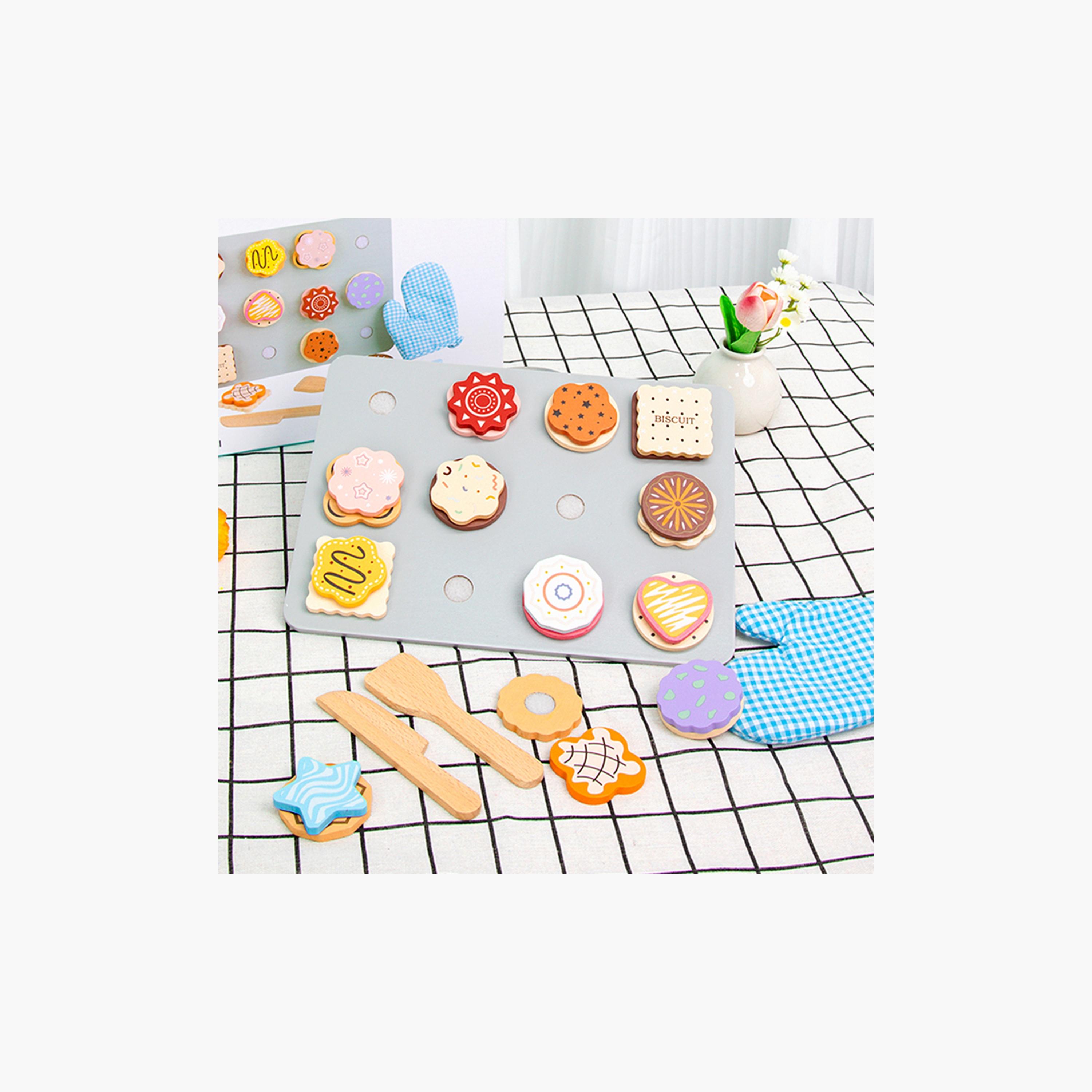 مجموعة لعب التظاهر بالبسكويت الخشبي من ليتل أنجل-toys-roleplay-playfoods-image-2