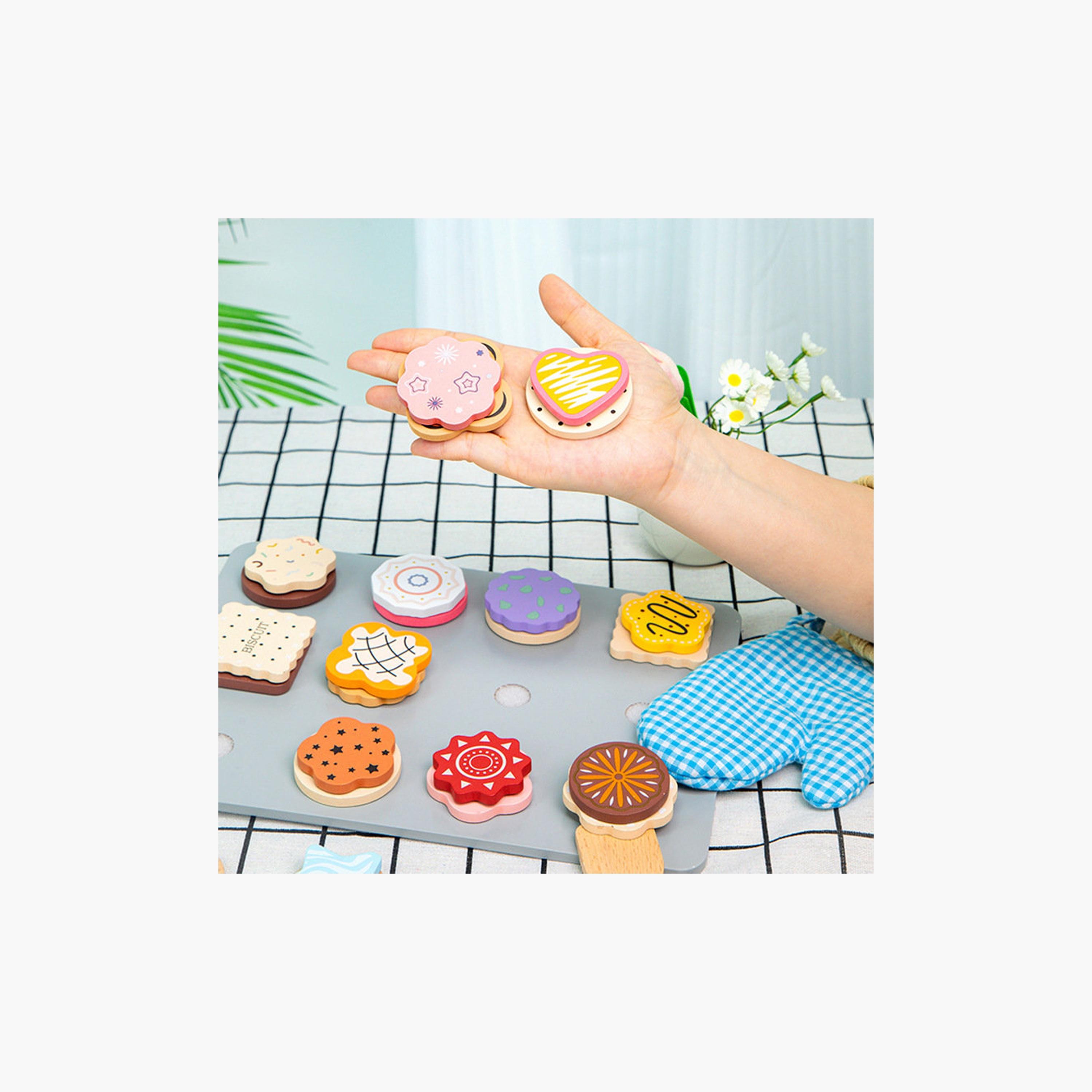 مجموعة لعب التظاهر بالبسكويت الخشبي من ليتل أنجل-toys-roleplay-playfoods-image-3