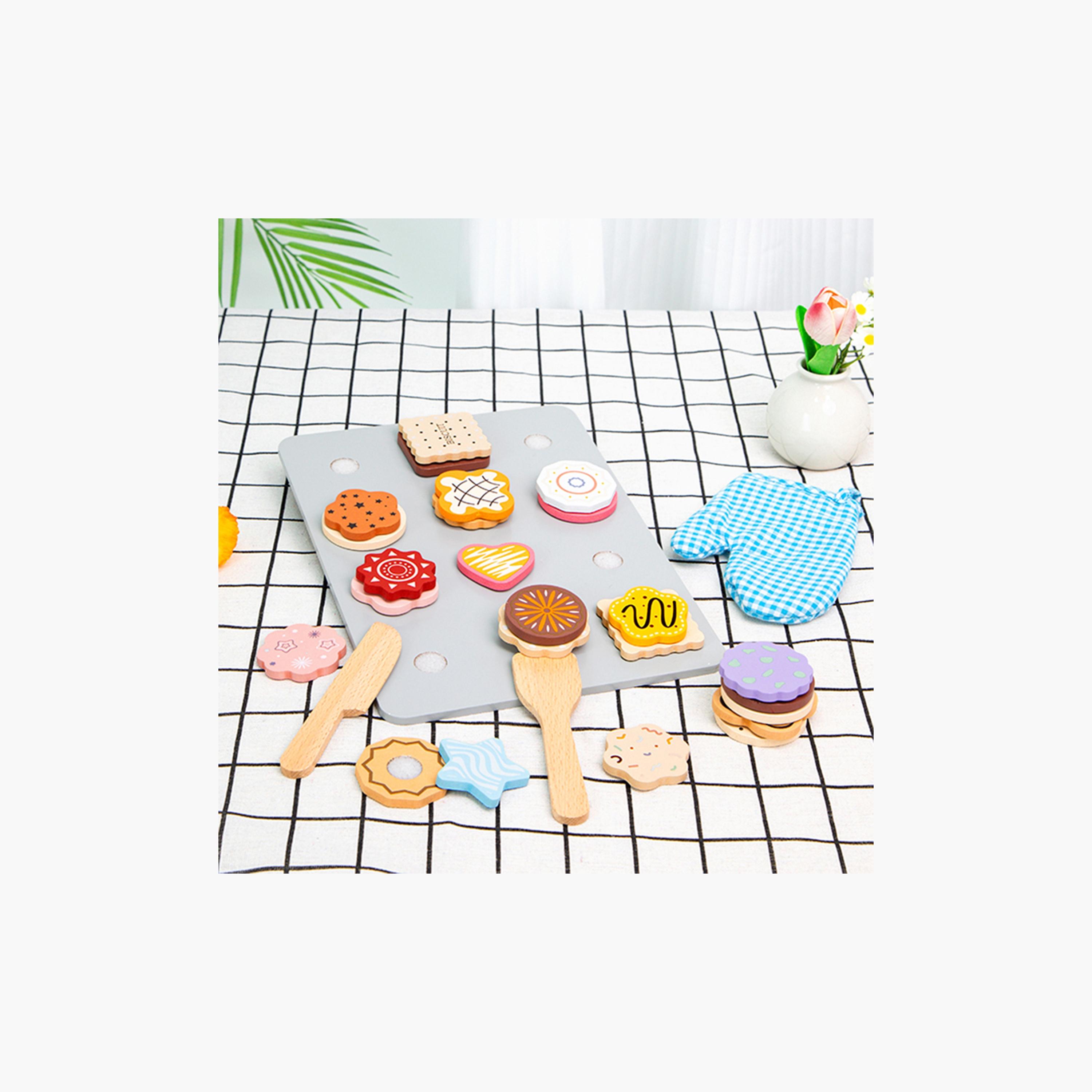 مجموعة لعب التظاهر بالبسكويت الخشبي من ليتل أنجل-toys-roleplay-playfoods-image-4