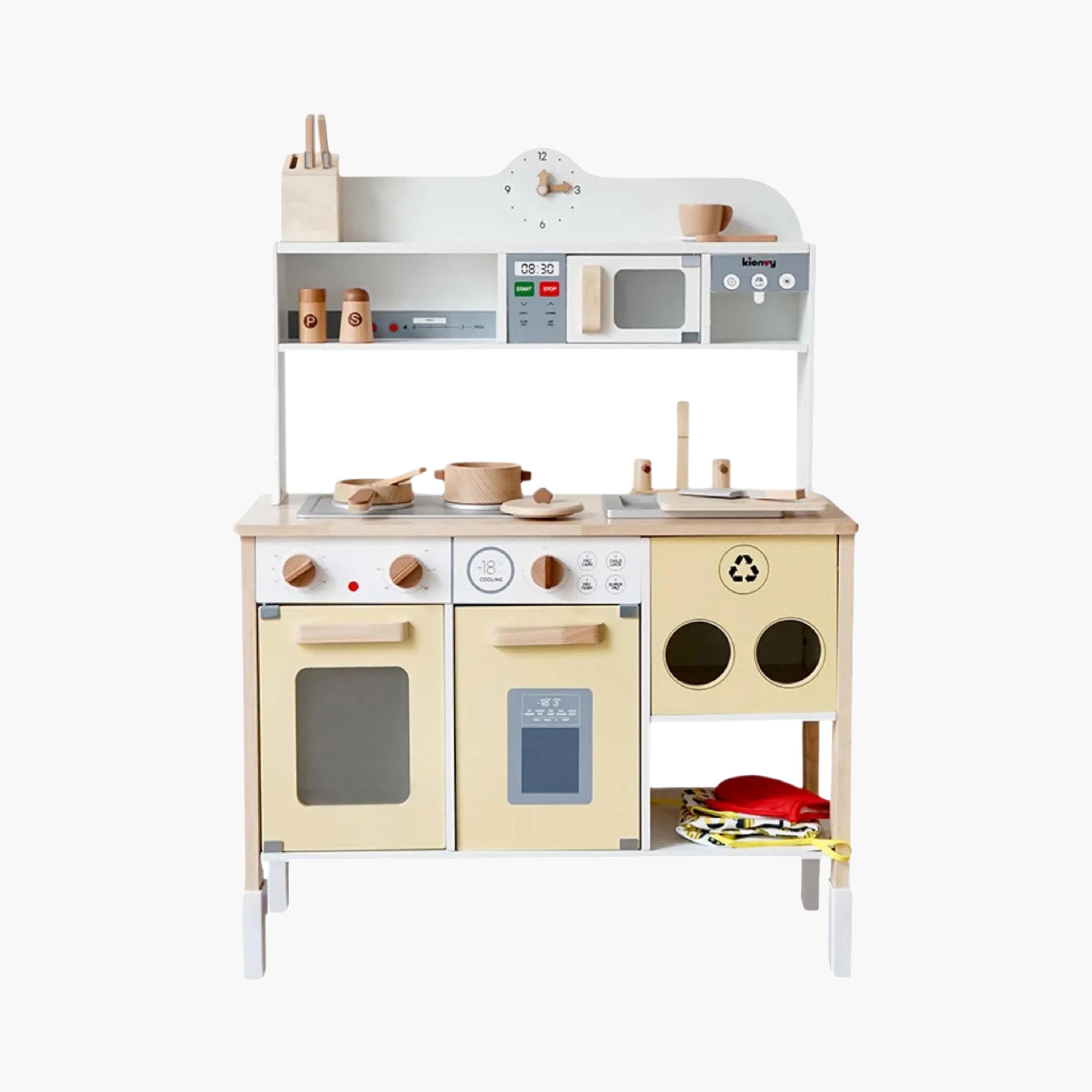 Little Angel Wooden Kitchen Pretend Interactive Playset-toys-roleplay-kitchensets-image-1