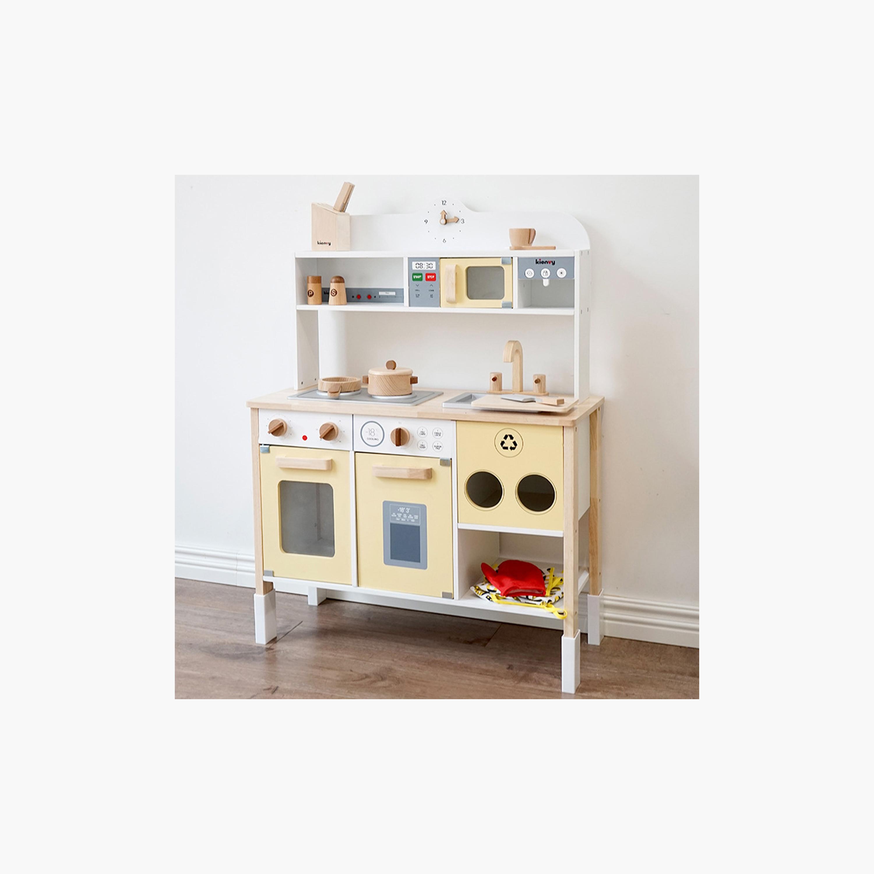 Little Angel Wooden Kitchen Pretend Interactive Playset-toys-roleplay-kitchensets-image-2