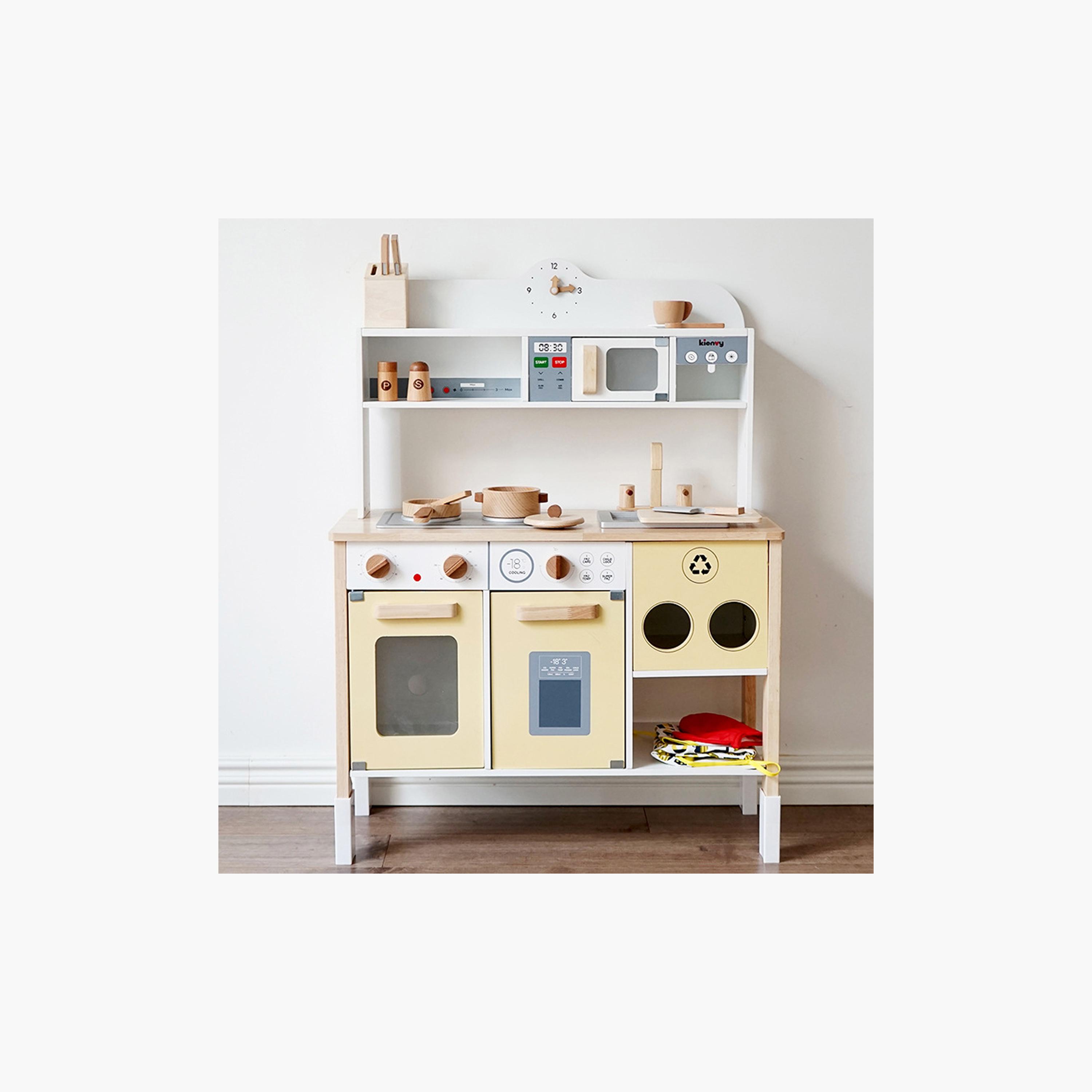 Little Angel Wooden Kitchen Pretend Interactive Playset-toys-roleplay-kitchensets-image-5