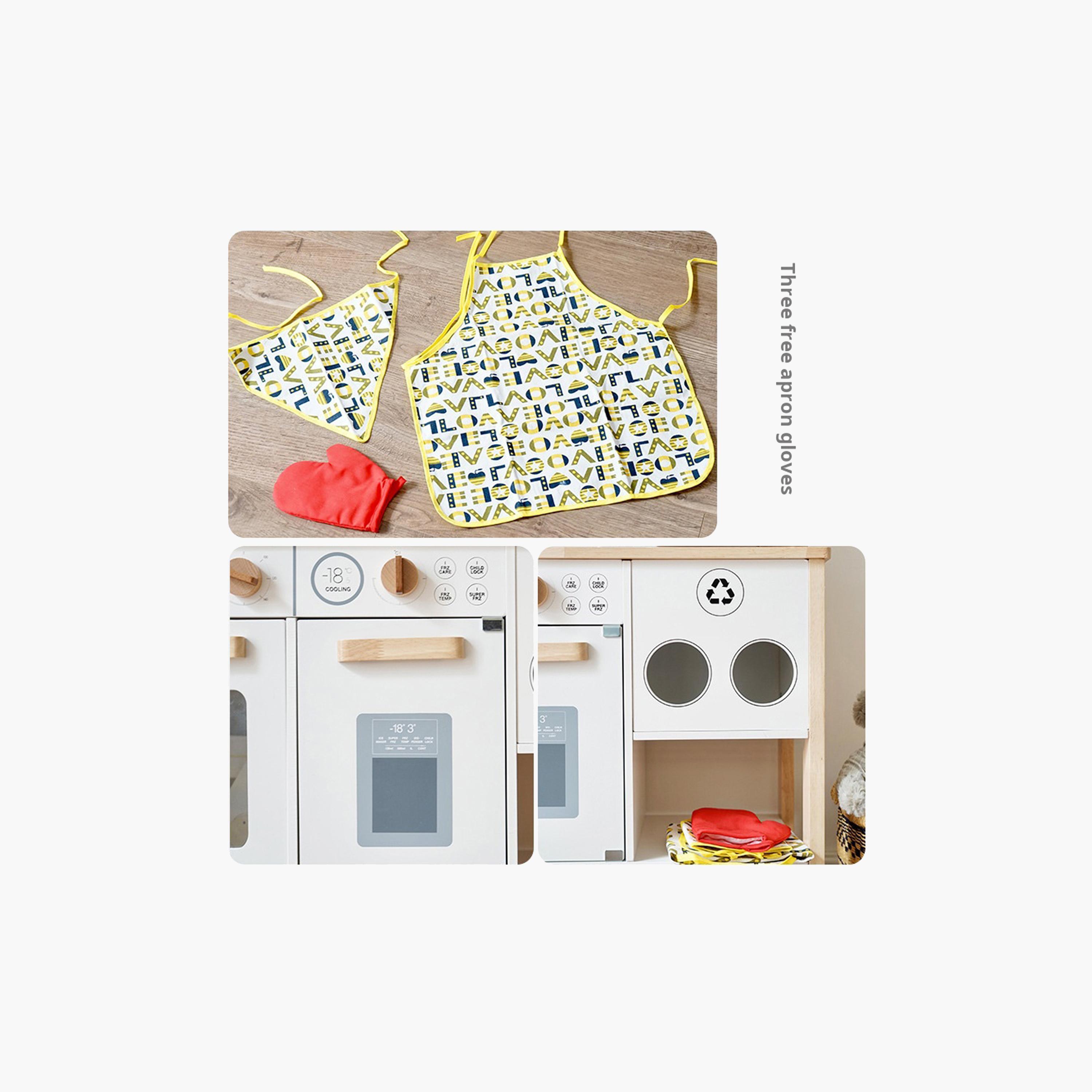 Little Angel Wooden Kitchen Pretend Interactive Playset-toys-roleplay-kitchensets-image-7