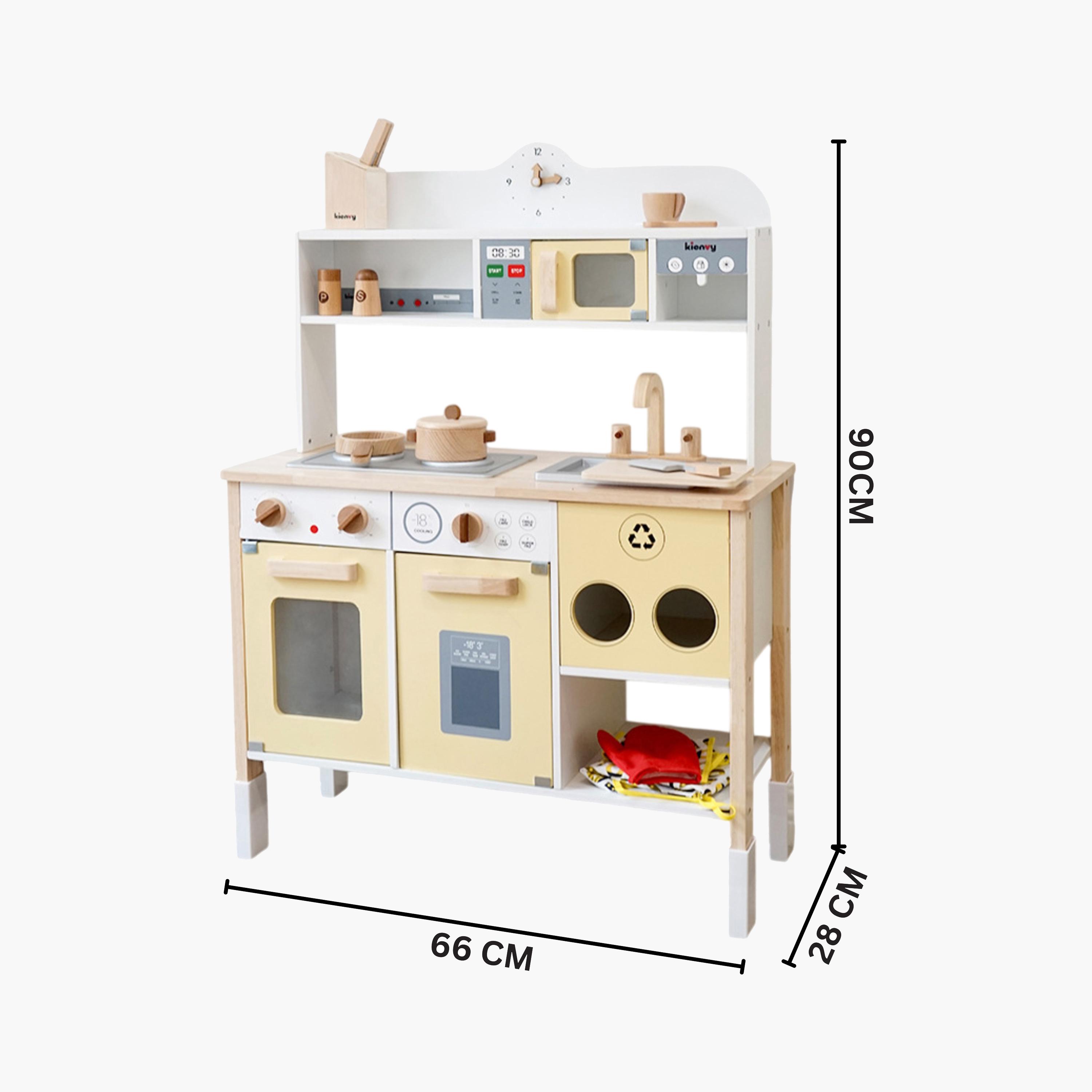Little Angel Wooden Kitchen Pretend Interactive Playset-toys-roleplay-kitchensets-image-9