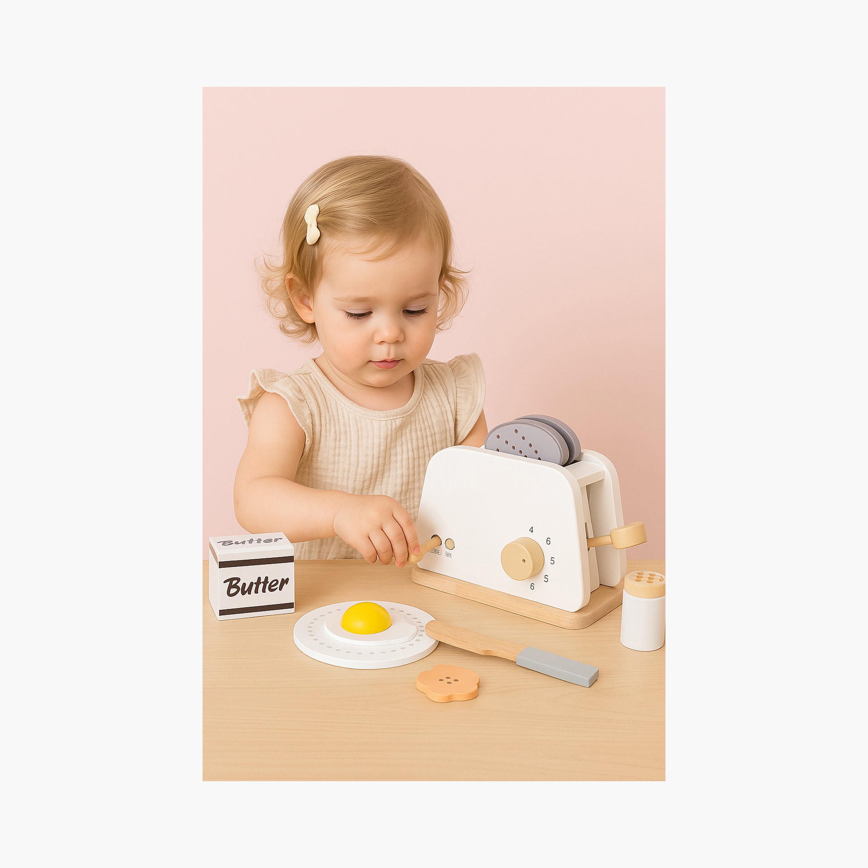 مجموعة لعب محمصة الخبز الخشبية من ليتل أنجل-toys-roleplay-kitchensets-image-2