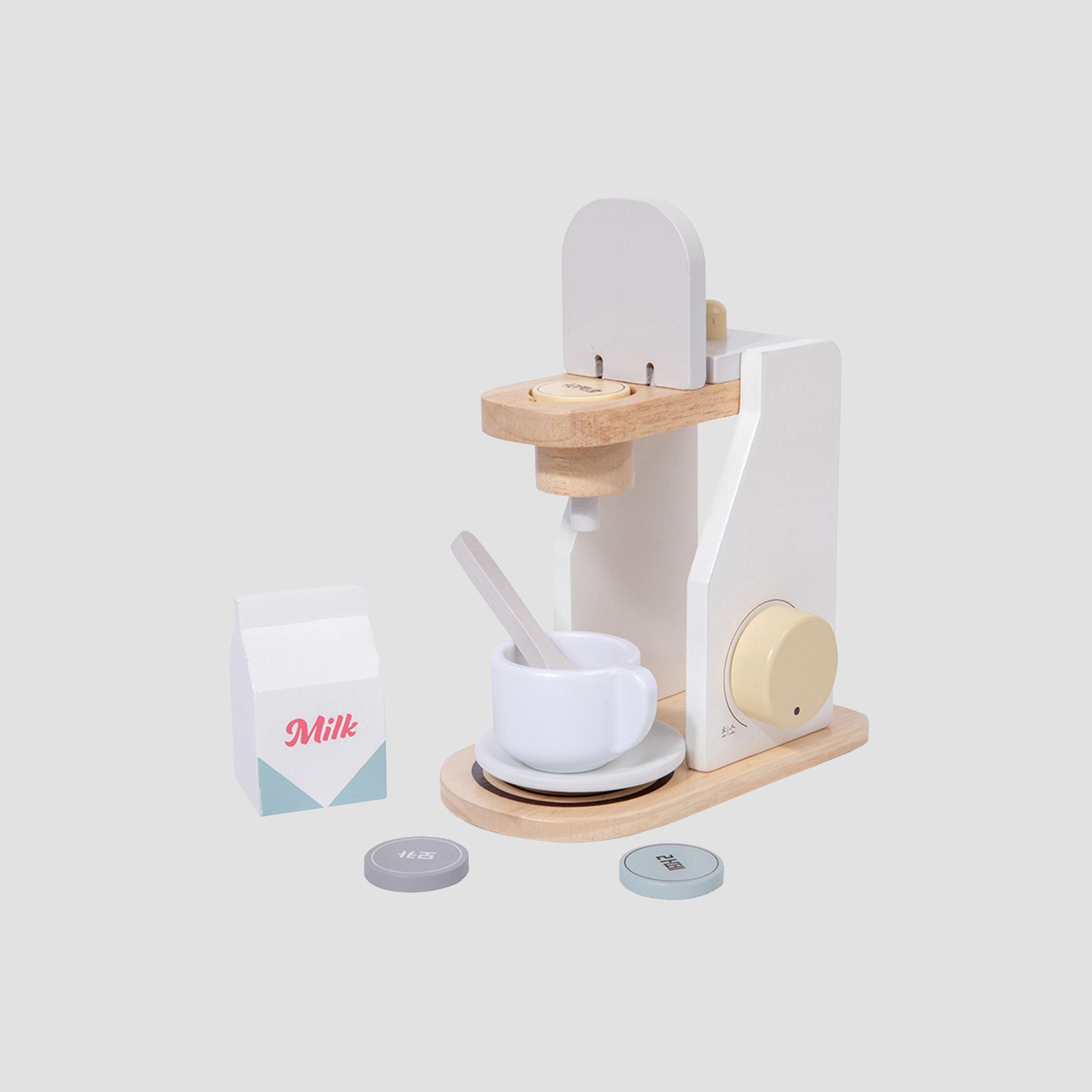 مجموعة لعب صانعة القهوة الخشبية من ليتل أنجل-toys-roleplay-kitchensets-image-1