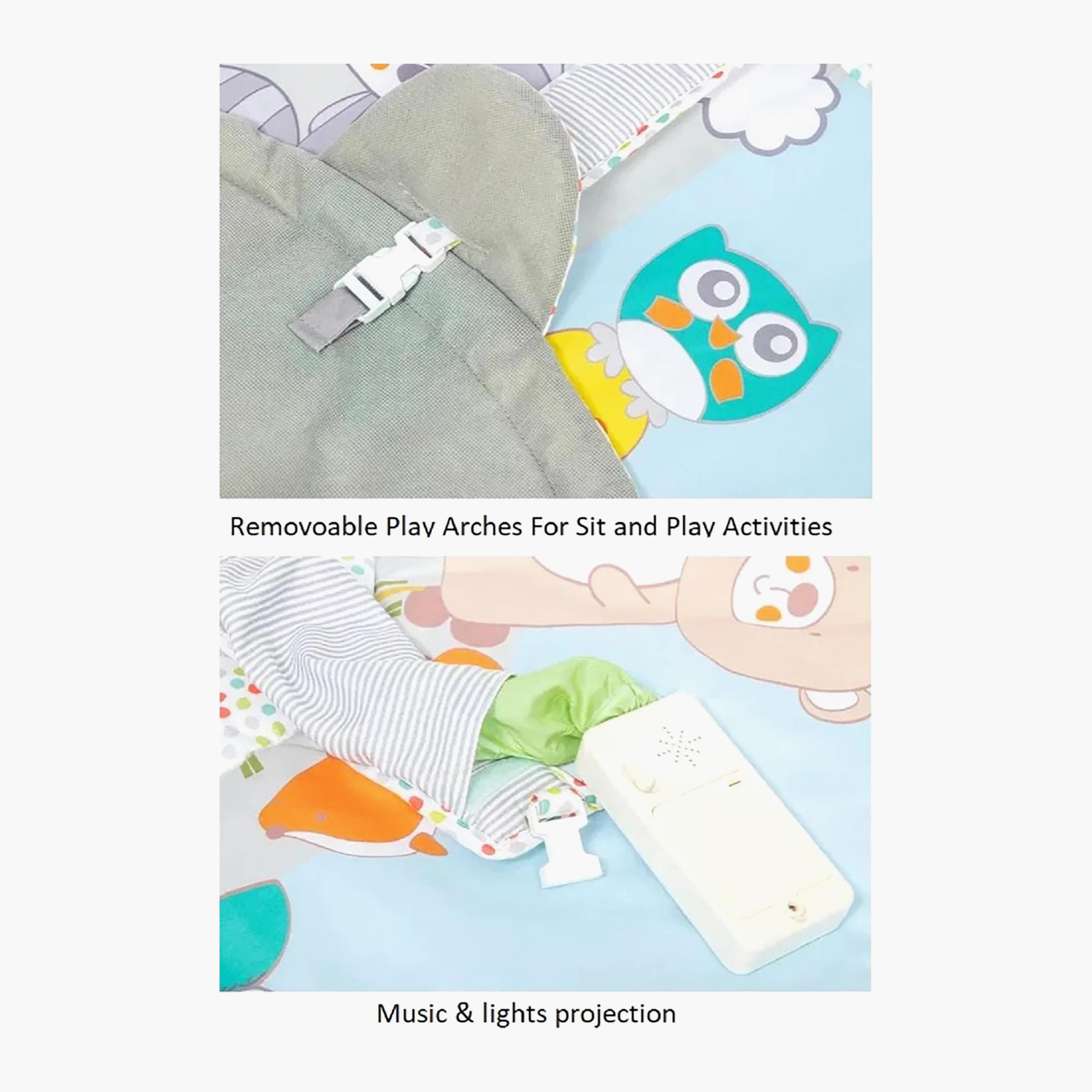 Konig Kids Play Gym Mat with Music, Projection, Pillow & Toys-baby-infantactivity-playgyms-image-5