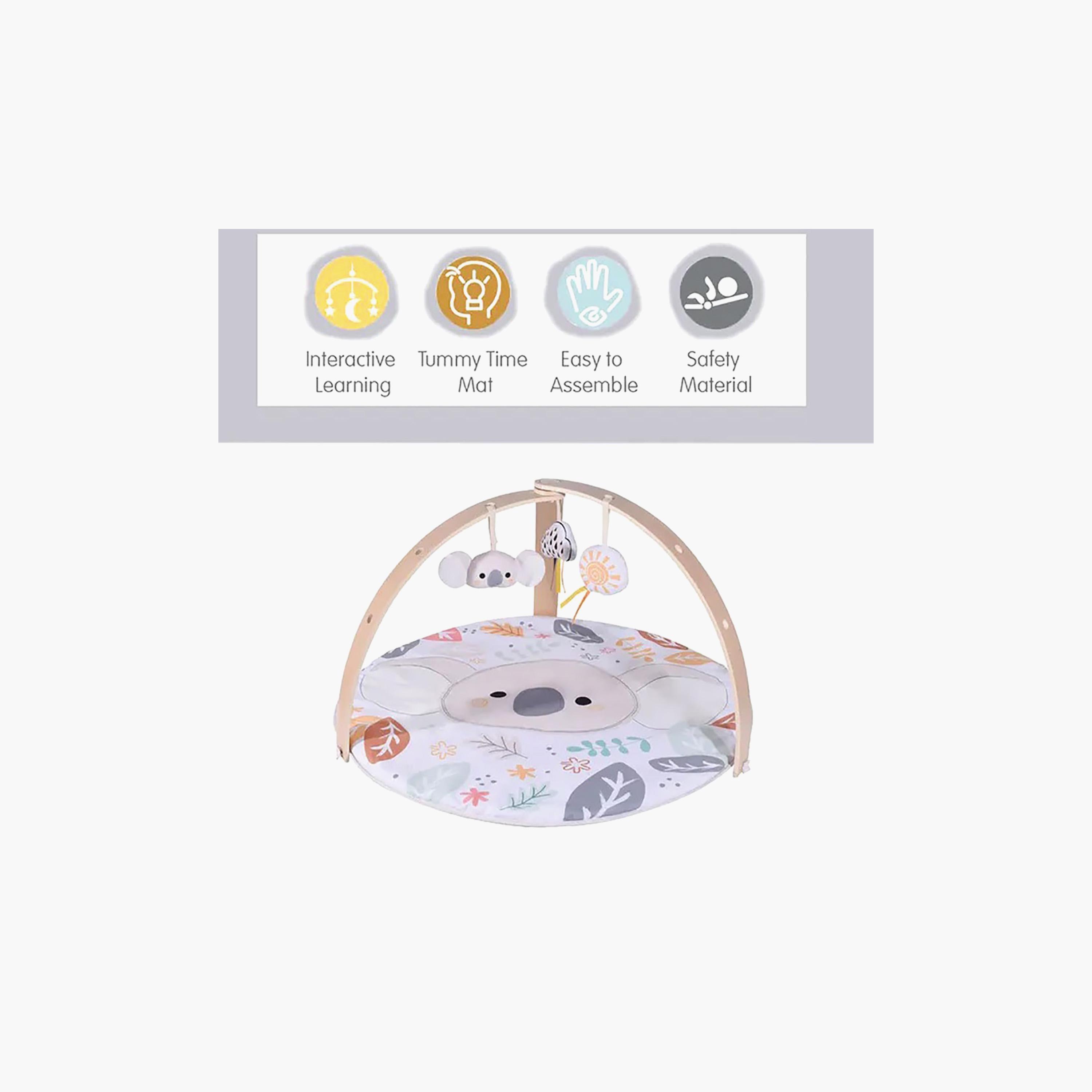 بساط لعب جيم خشبي للأطفال مع ألعاب ناعمة - ورقة شجر من كونيج كيدز-baby-infantactivity-playgyms-image-5