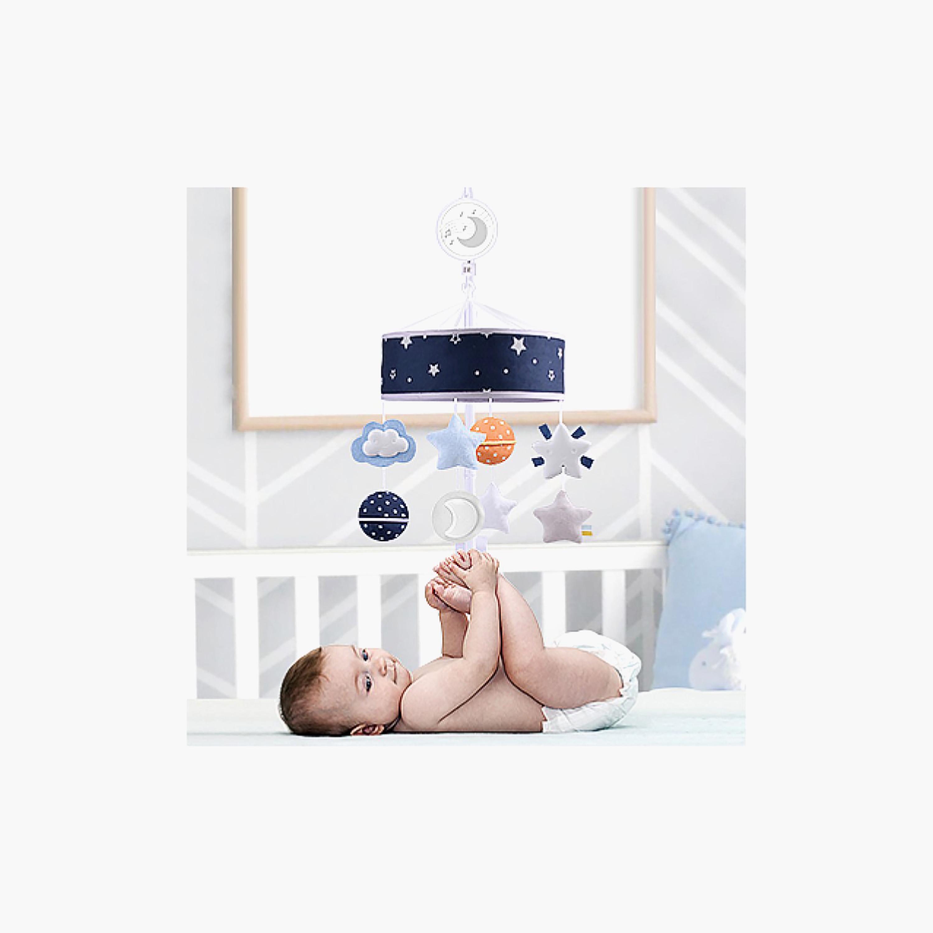 Konig Kids Musical Mobile Crib Plush Hanging Toy - Space-toys-babyandtoddlertoys-cribtoys-image-2