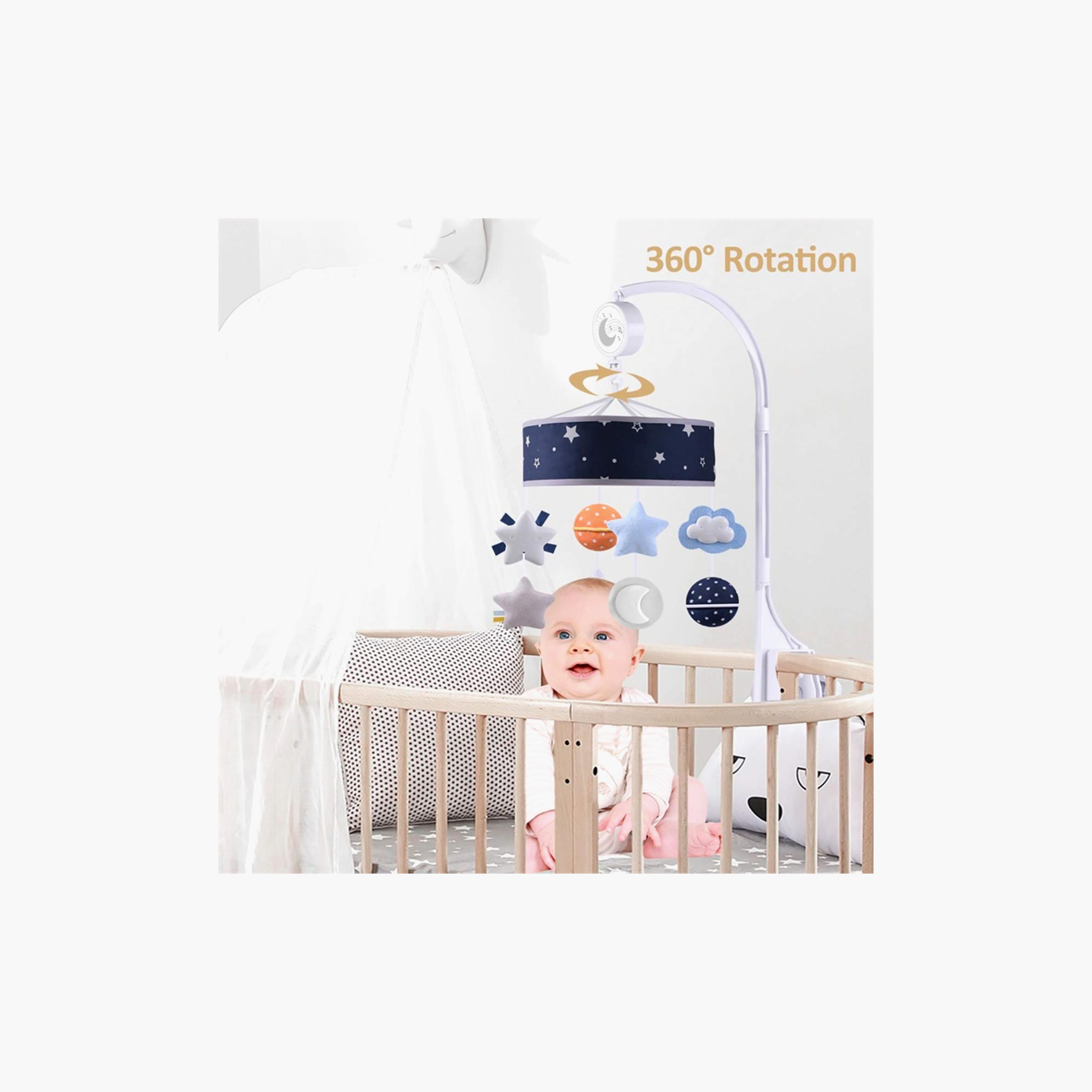 Konig Kids Musical Mobile Crib Plush Hanging Toy - Space-toys-babyandtoddlertoys-cribtoys-image-5