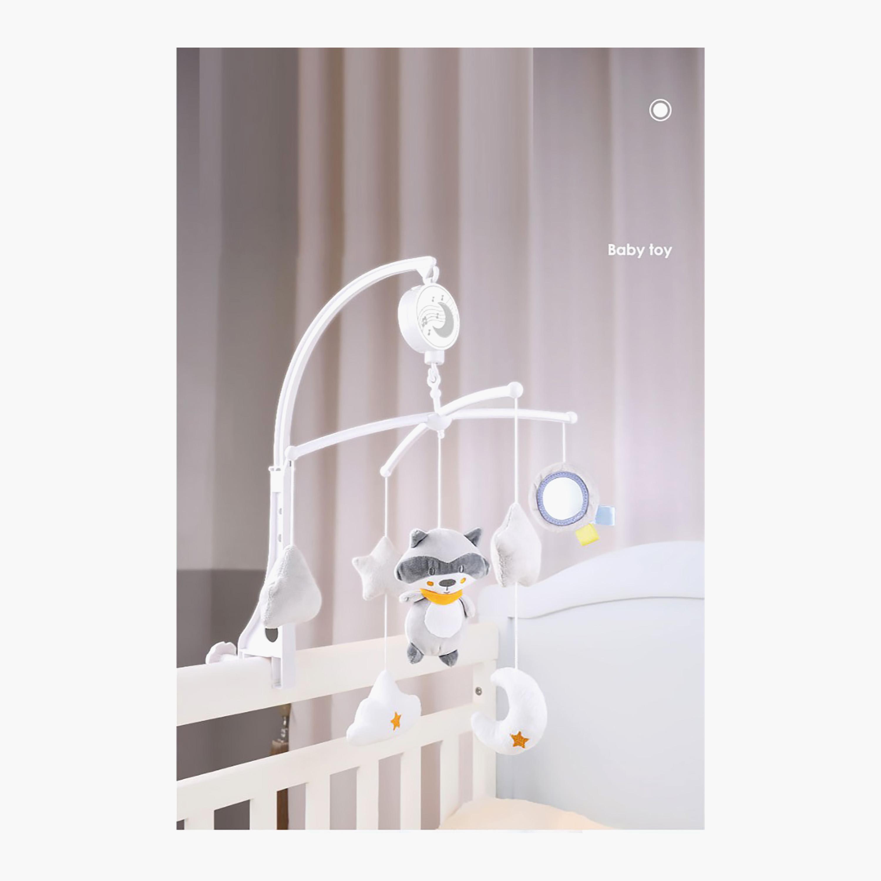 Konig Kids Musical Mobile Crib Plush Hanging Toy - Racoon-toys-babyandtoddlertoys-cribtoys-image-5