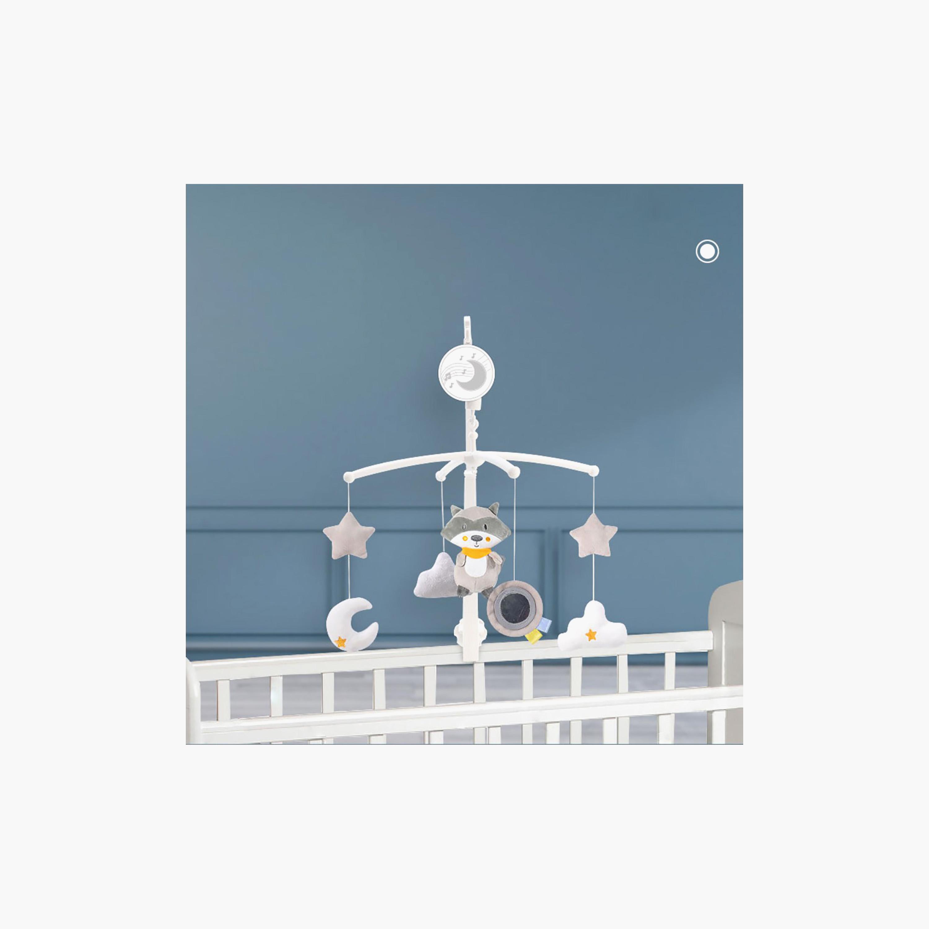 Konig Kids Musical Mobile Crib Plush Hanging Toy - Racoon-toys-babyandtoddlertoys-cribtoys-image-6