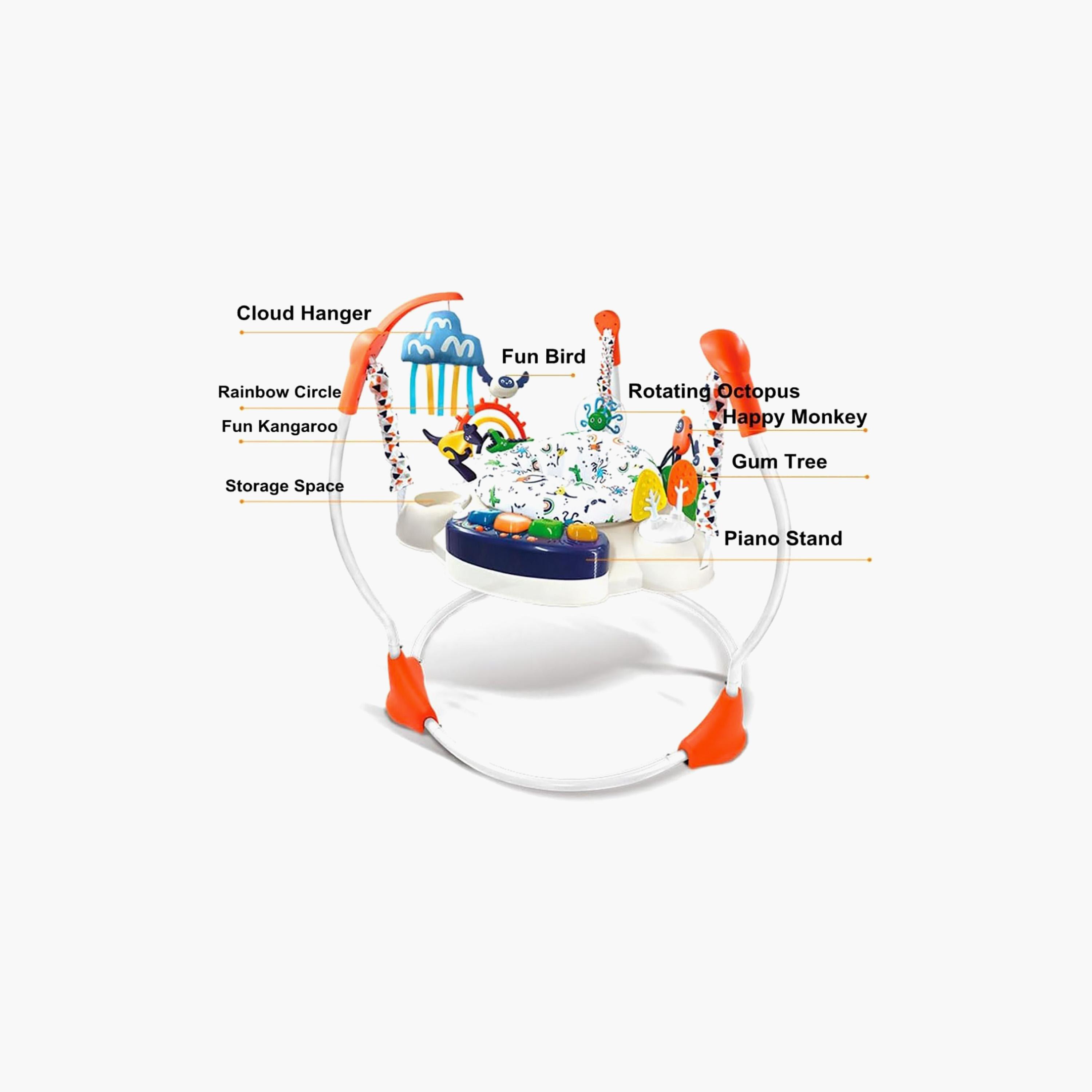 Konig Kids Jumper Activity Center with Music, Lights & Hanging Toys-baby-infantactivity-bouncers-image-5
