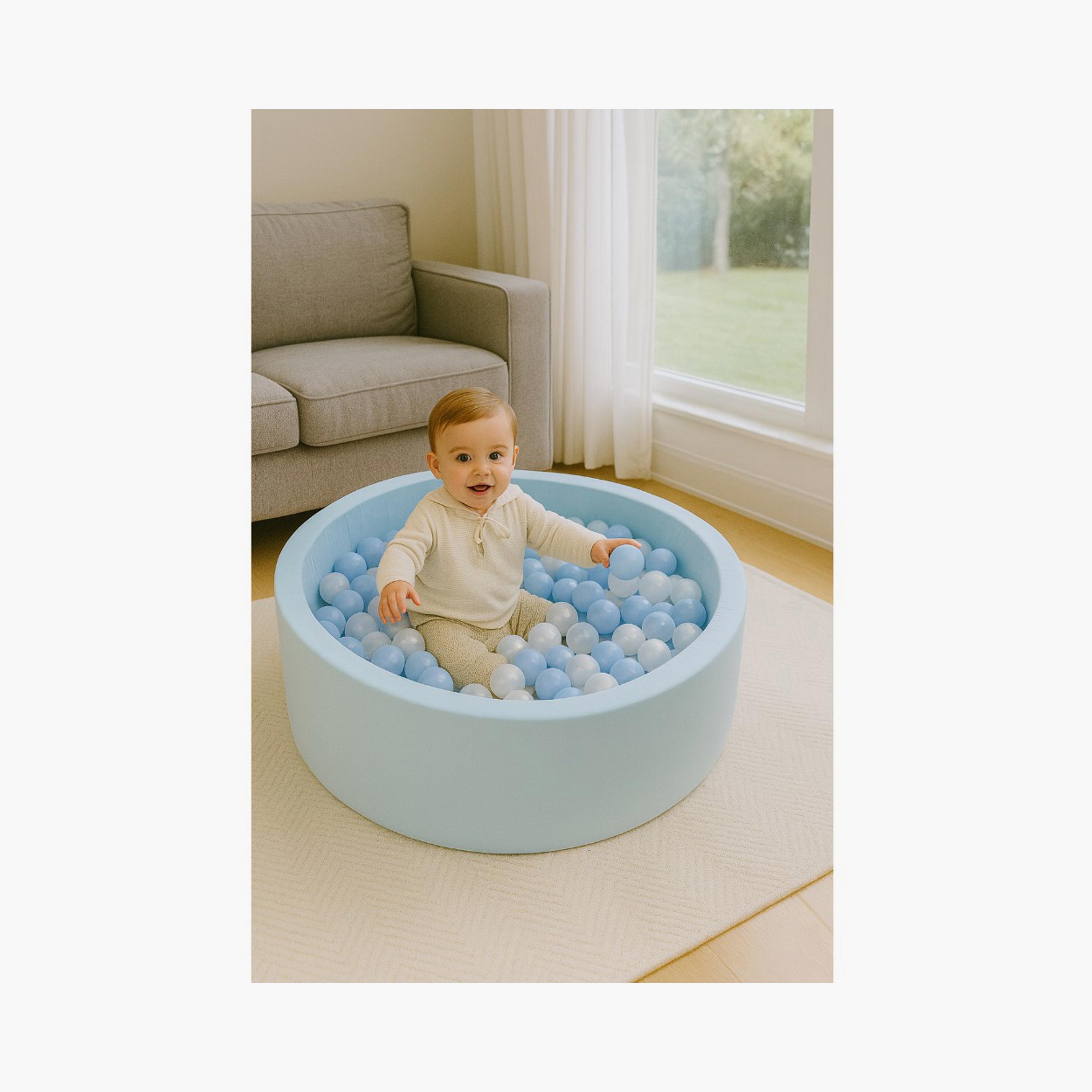 Little Angel Soft Foam Ball Pit with 200 Balls - Round Shape-baby-infantactivity-playpensandplaymats-image-4