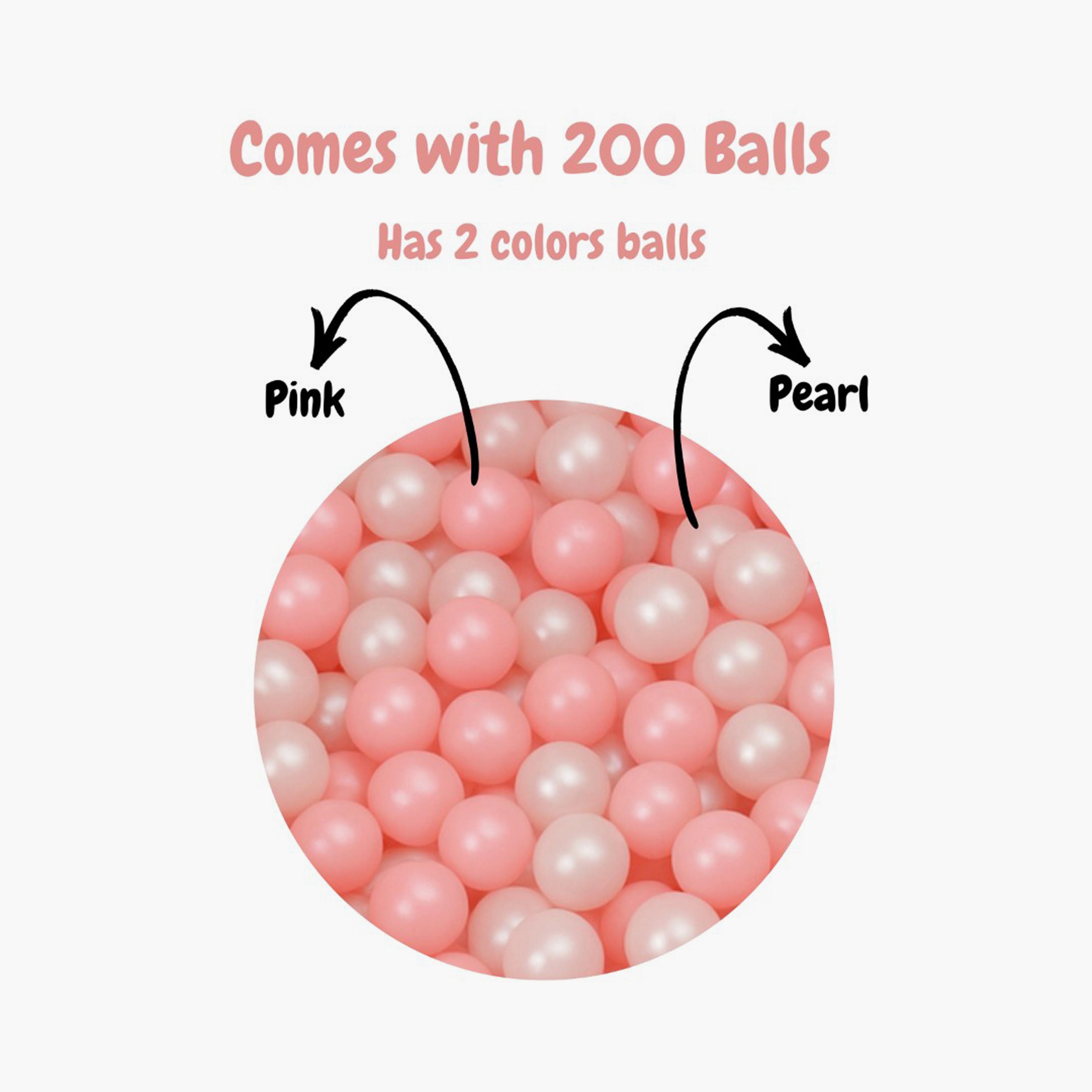 Little Angel Soft Foam Ball Pit with 200 Balls - Round Shape-baby-infantactivity-playpensandplaymats-image-5
