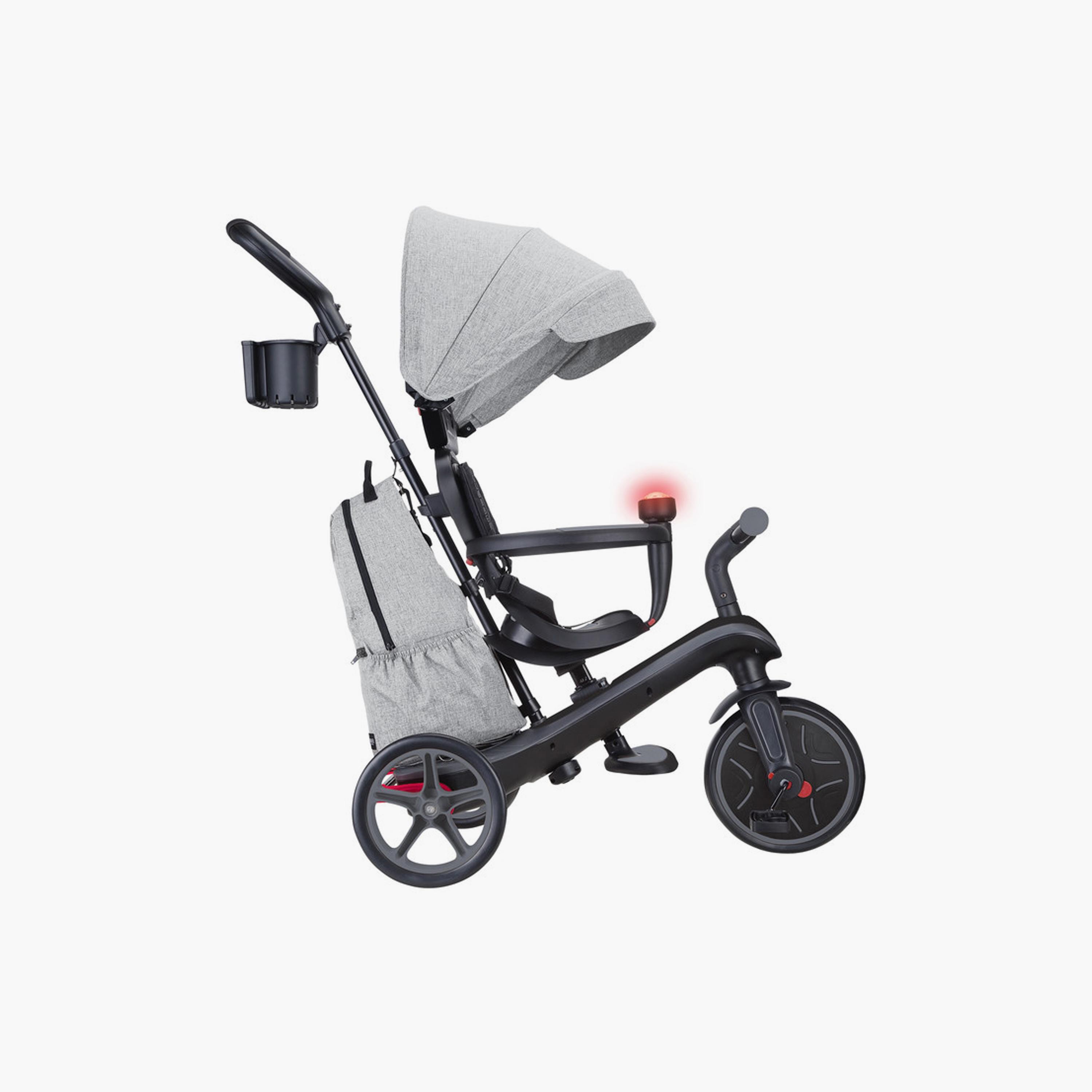 Globber Explorer Deluxe 4-in-1 Convertible Trike - Grey-toys-outdoor-bikesandrideons-trikes-image-3