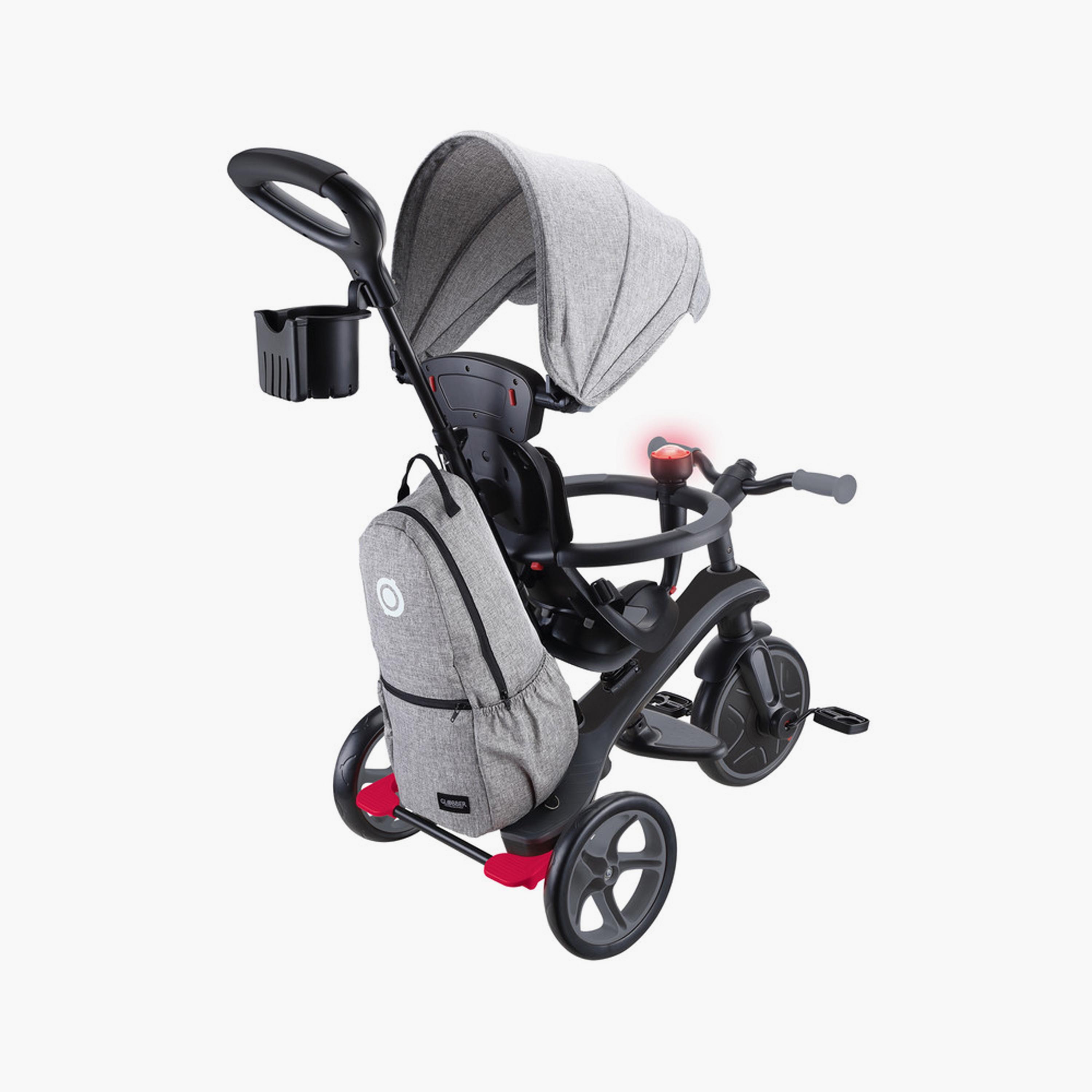 Globber Explorer Deluxe 4-in-1 Convertible Trike - Grey-toys-outdoor-bikesandrideons-trikes-image-4