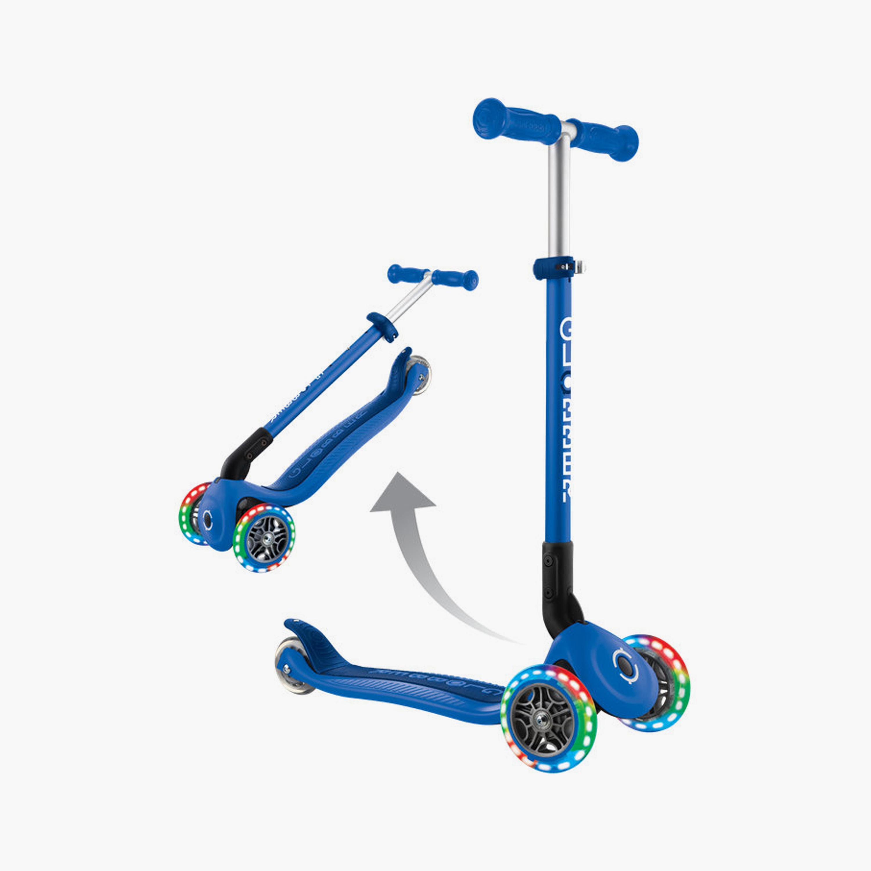 سكوتر بريمو القابل للطي بثلاث عجلات مع أضواء LED من غلوبر-toys-outdoor-scooters-image-5