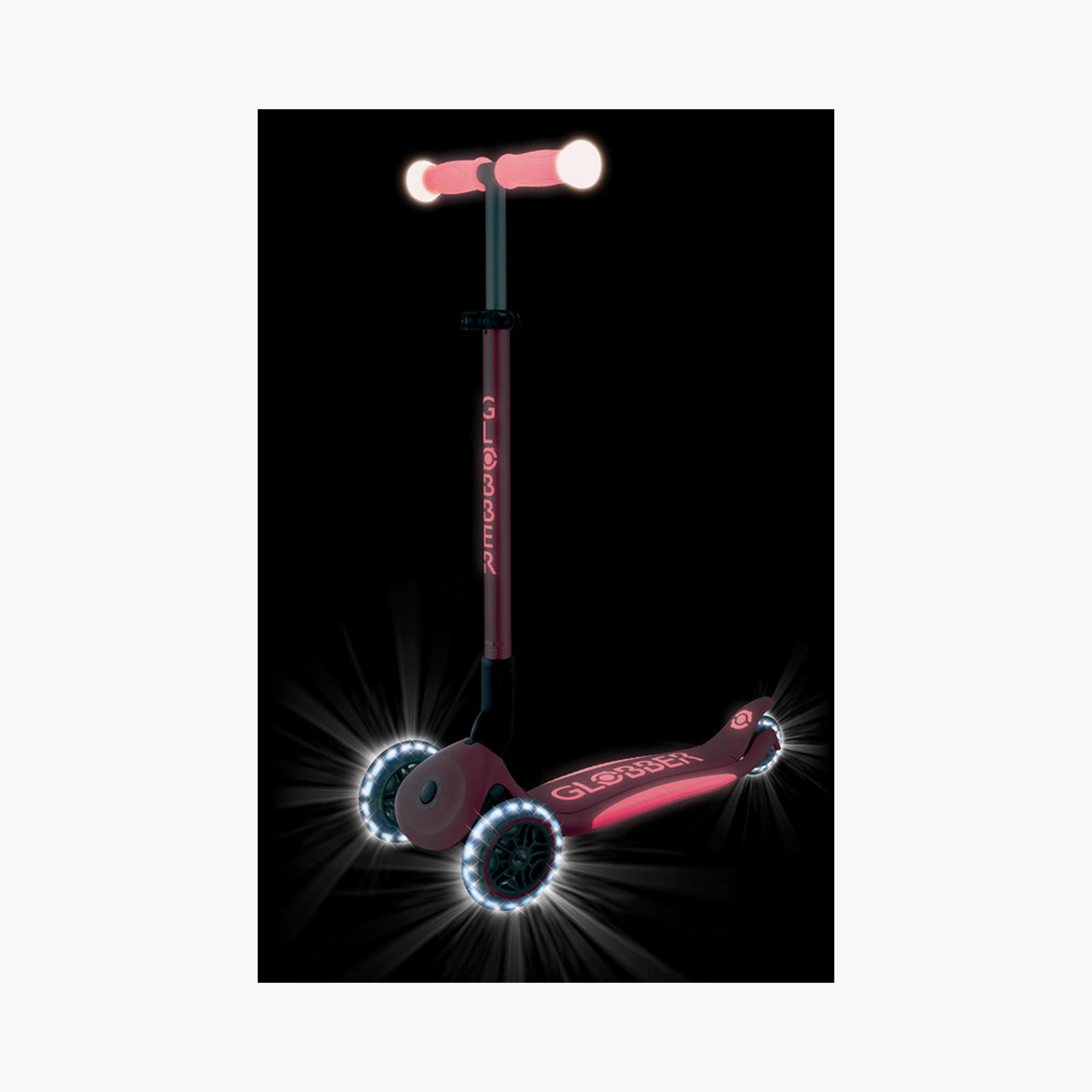 Globber Elite Glow Lights 3-Wheel Scooter with LED Flashing Wheels-toys-outdoor-scooters-image-3