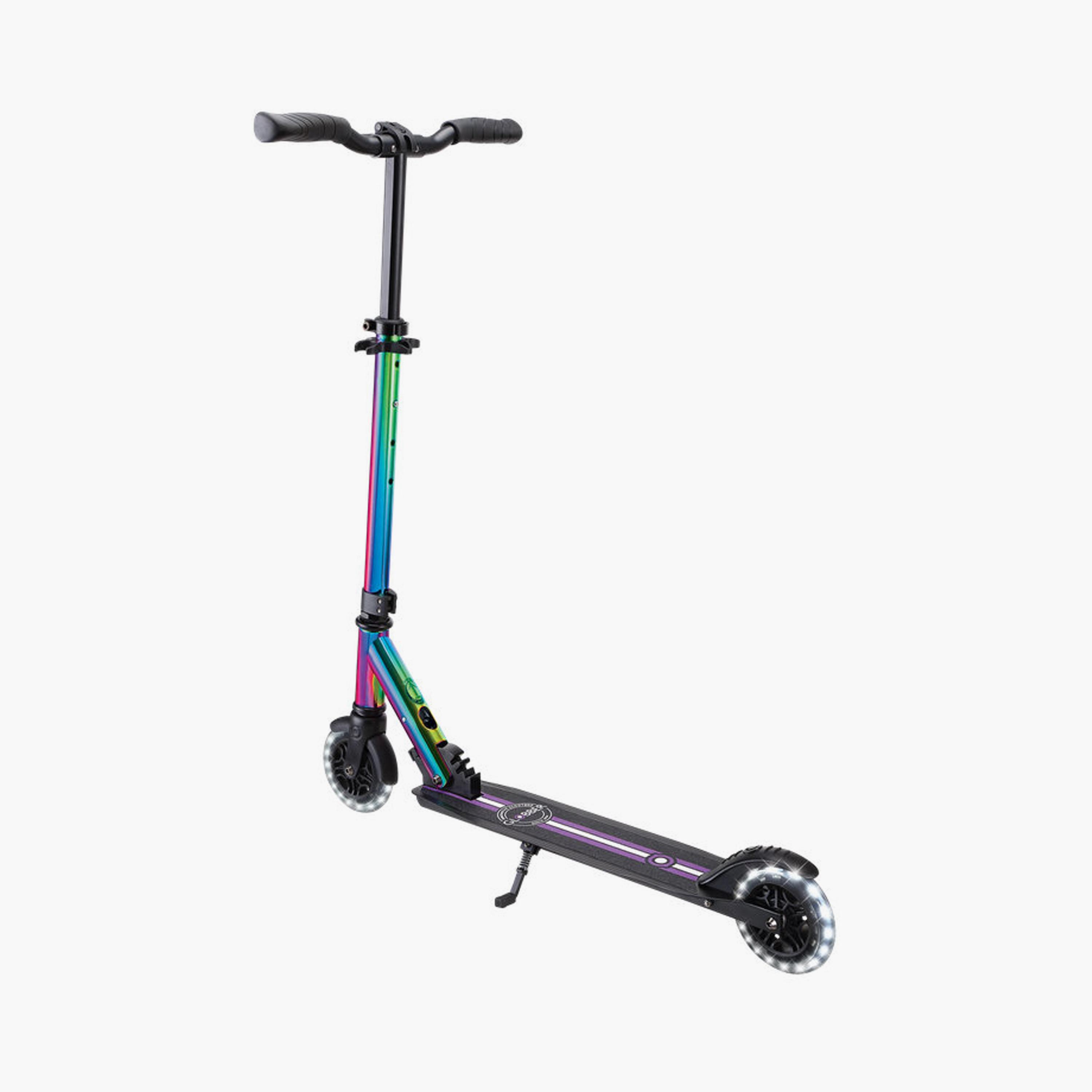 Globber Flow Element Lights Kick Scooter with LED Wheels - Neo-Chrome-toys-outdoor-scooters-image-2