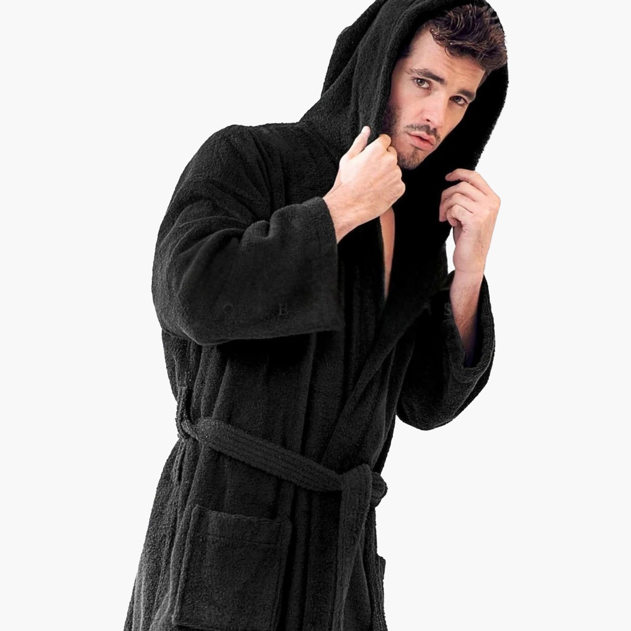 Hooded Terry Bathrobe-household-bathandlaundry-bathlinen-towels-image-1