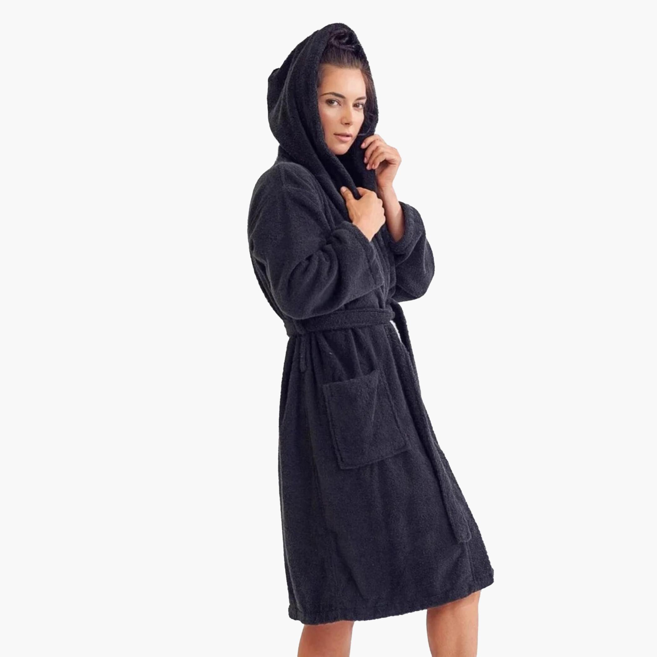Hooded Terry Bathrobe-household-bathandlaundry-bathlinen-towels-image-2