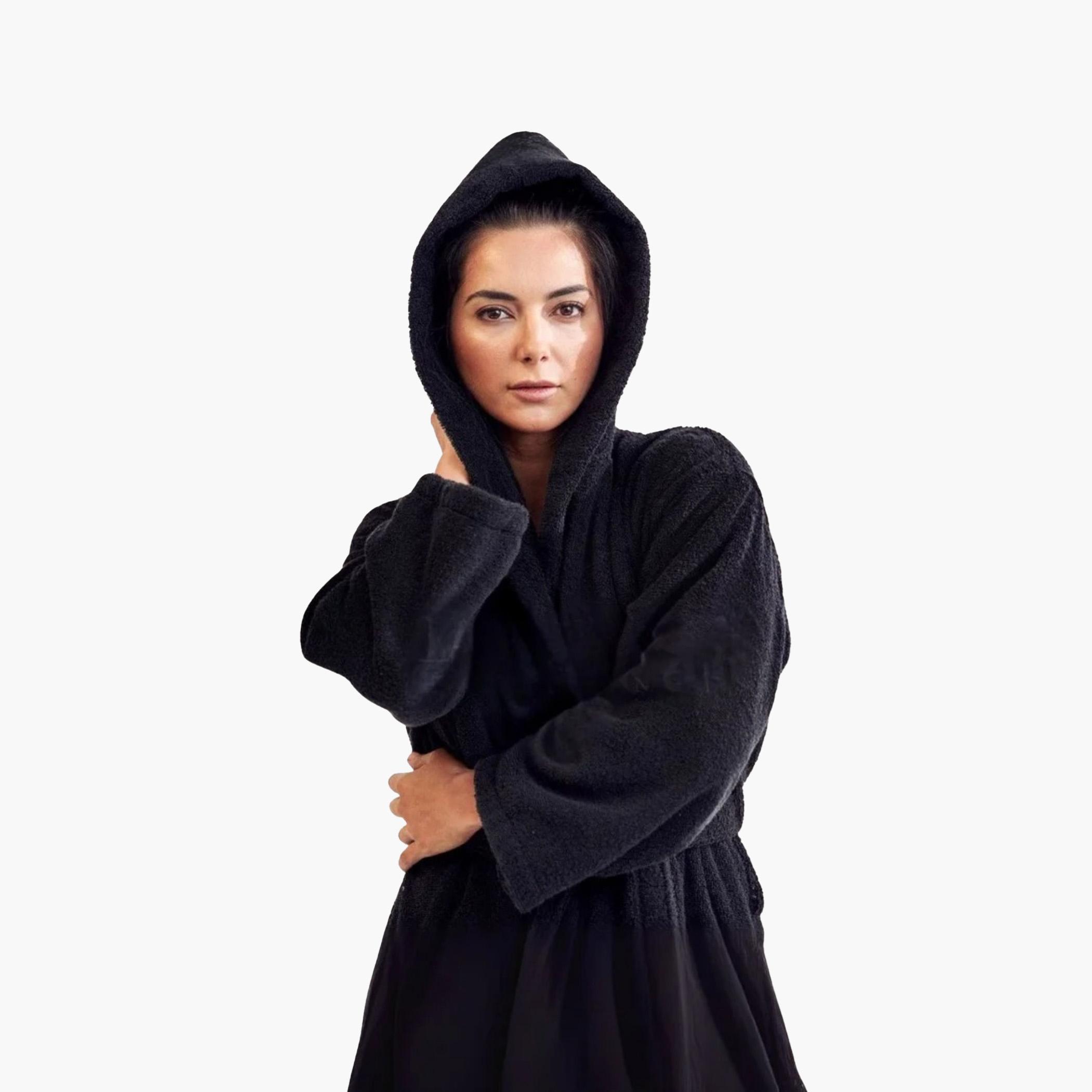Hooded Terry Bathrobe-household-bathandlaundry-bathlinen-towels-image-4