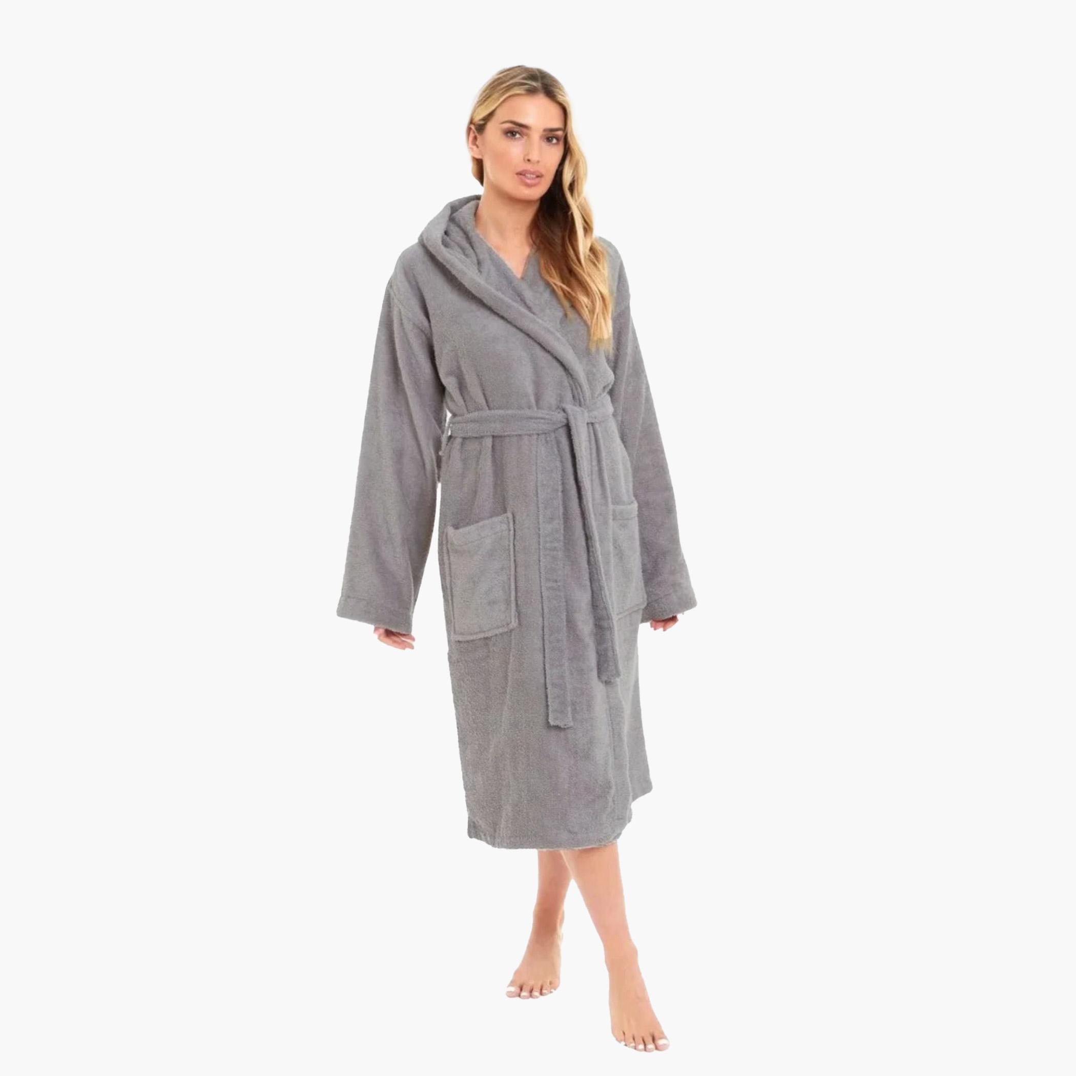 Hooded Terry Bathrobe-household-bathandlaundry-bathlinen-towels-image-2