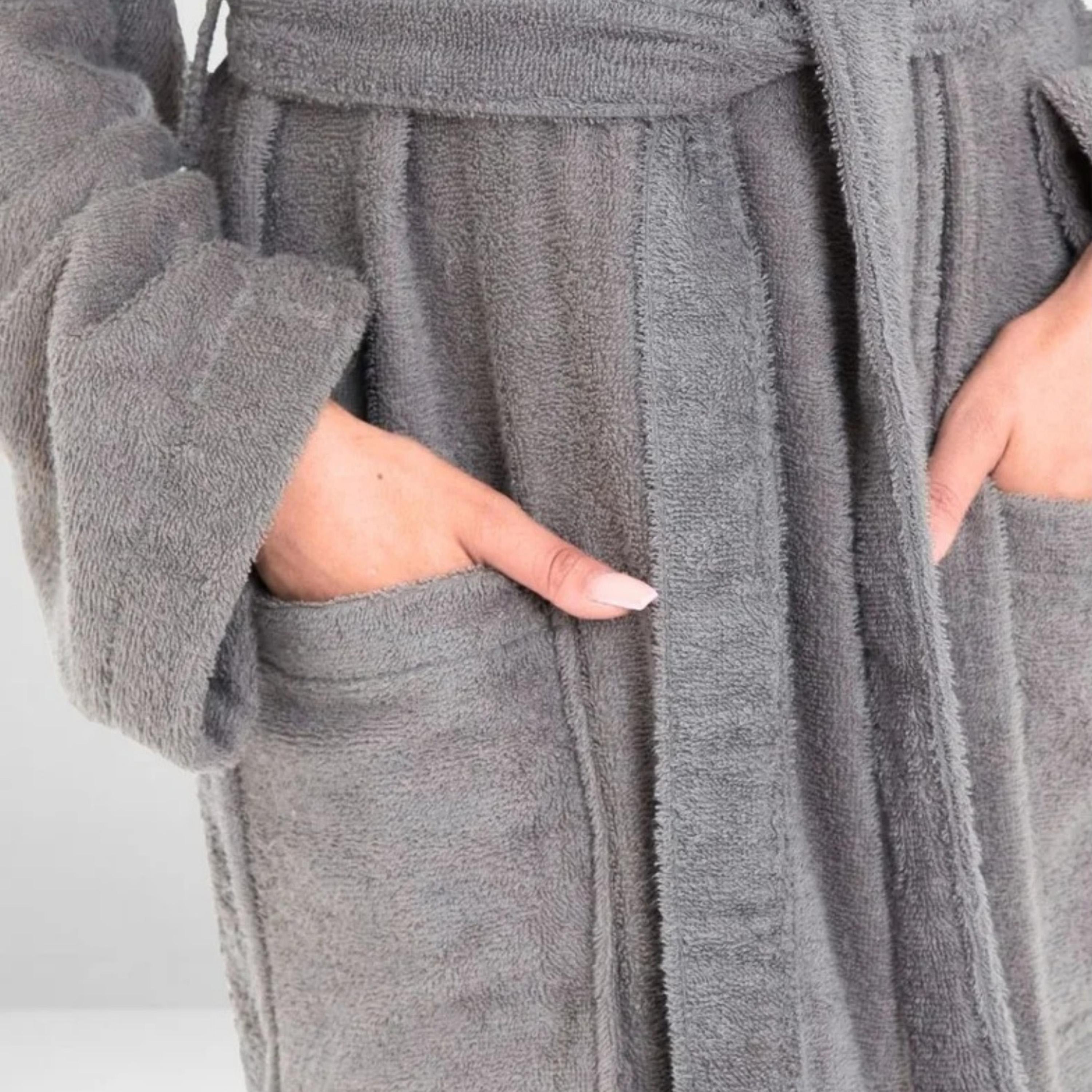 Hooded Terry Bathrobe-household-bathandlaundry-bathlinen-towels-image-4