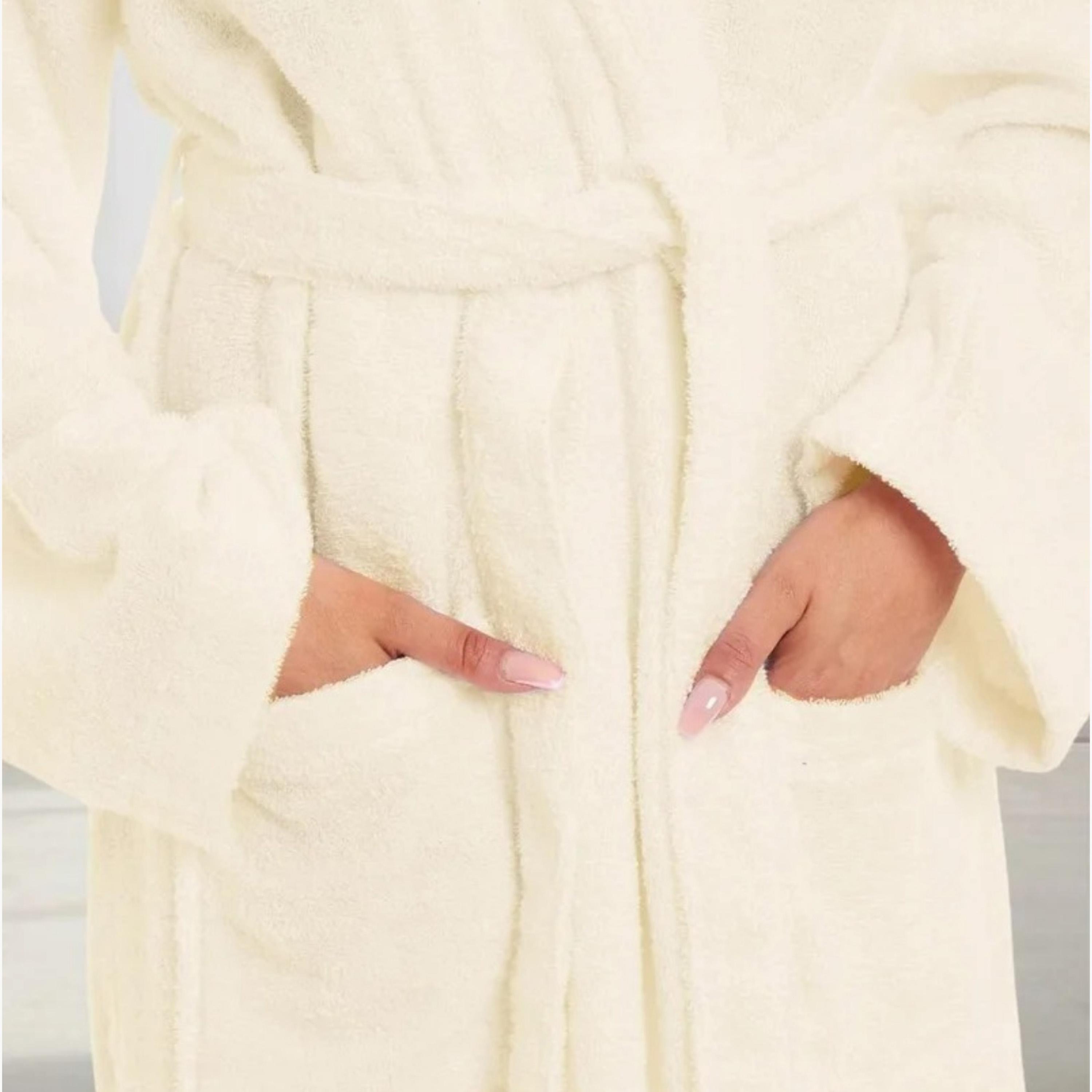 Hooded Terry Bathrobe with Pockets-household-bathandlaundry-bathlinen-towels-image-3