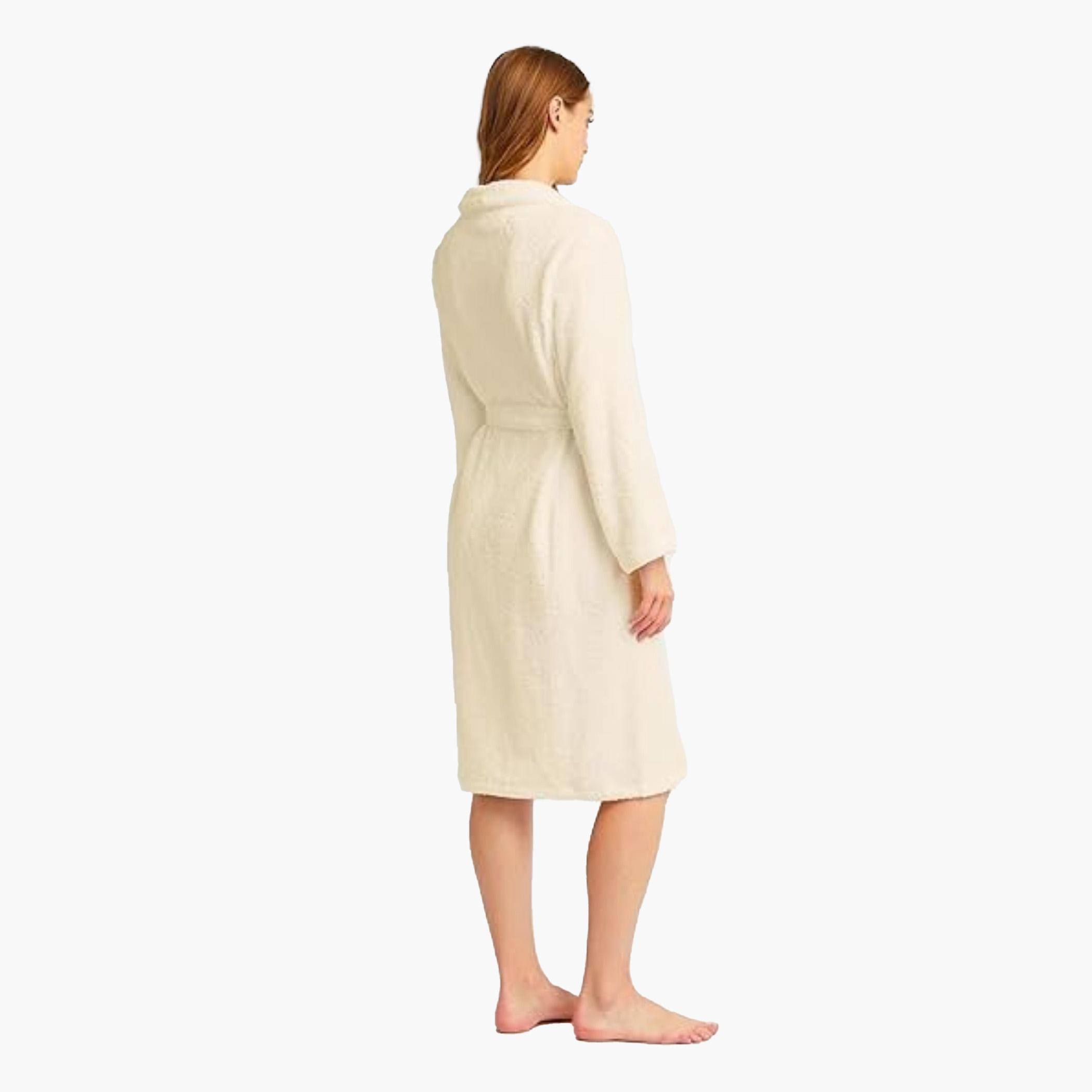 Plush Shawl Collar Bathrobe-household-bathandlaundry-bathlinen-towels-image-1