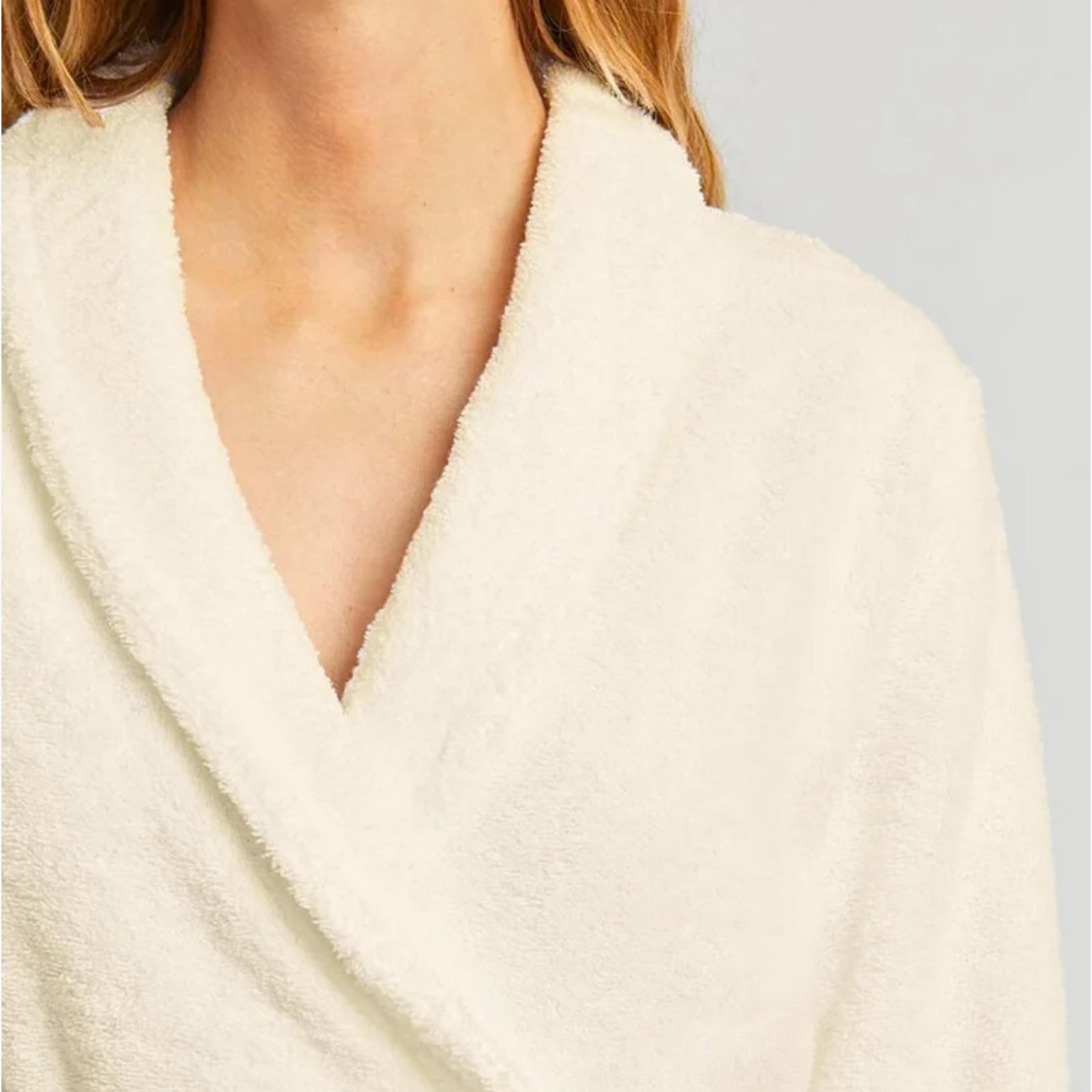 Plush Shawl Collar Bathrobe-household-bathandlaundry-bathlinen-towels-image-4