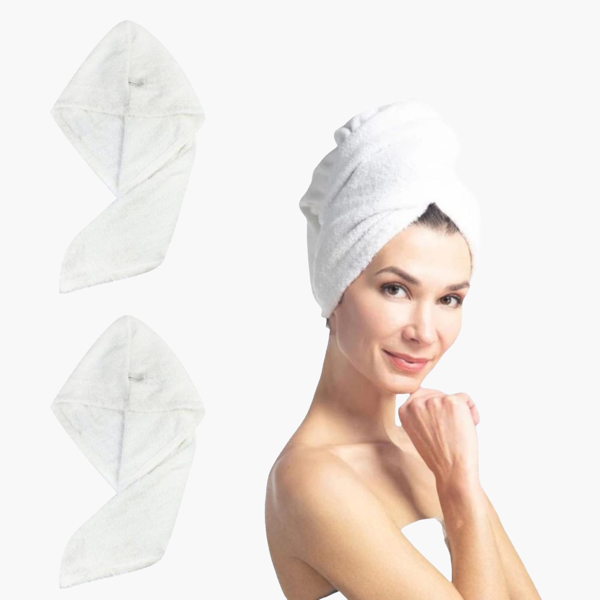 White Cotton Hair Wrap Towel-household-bathandlaundry-bathlinen-towels-image-3
