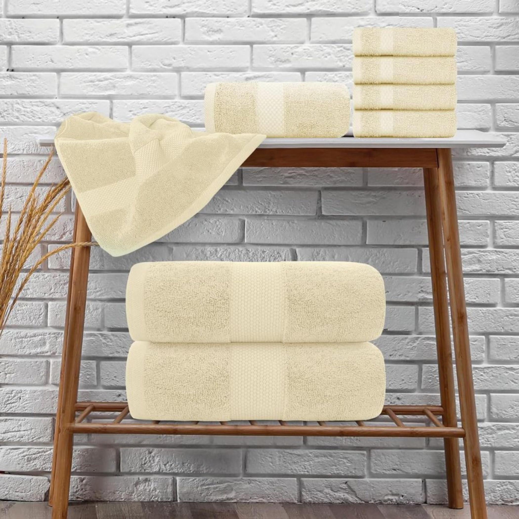 1 تشيس طقم مناشف قطني ماص بيج-household-bathandlaundry-bathlinen-towels-image-2