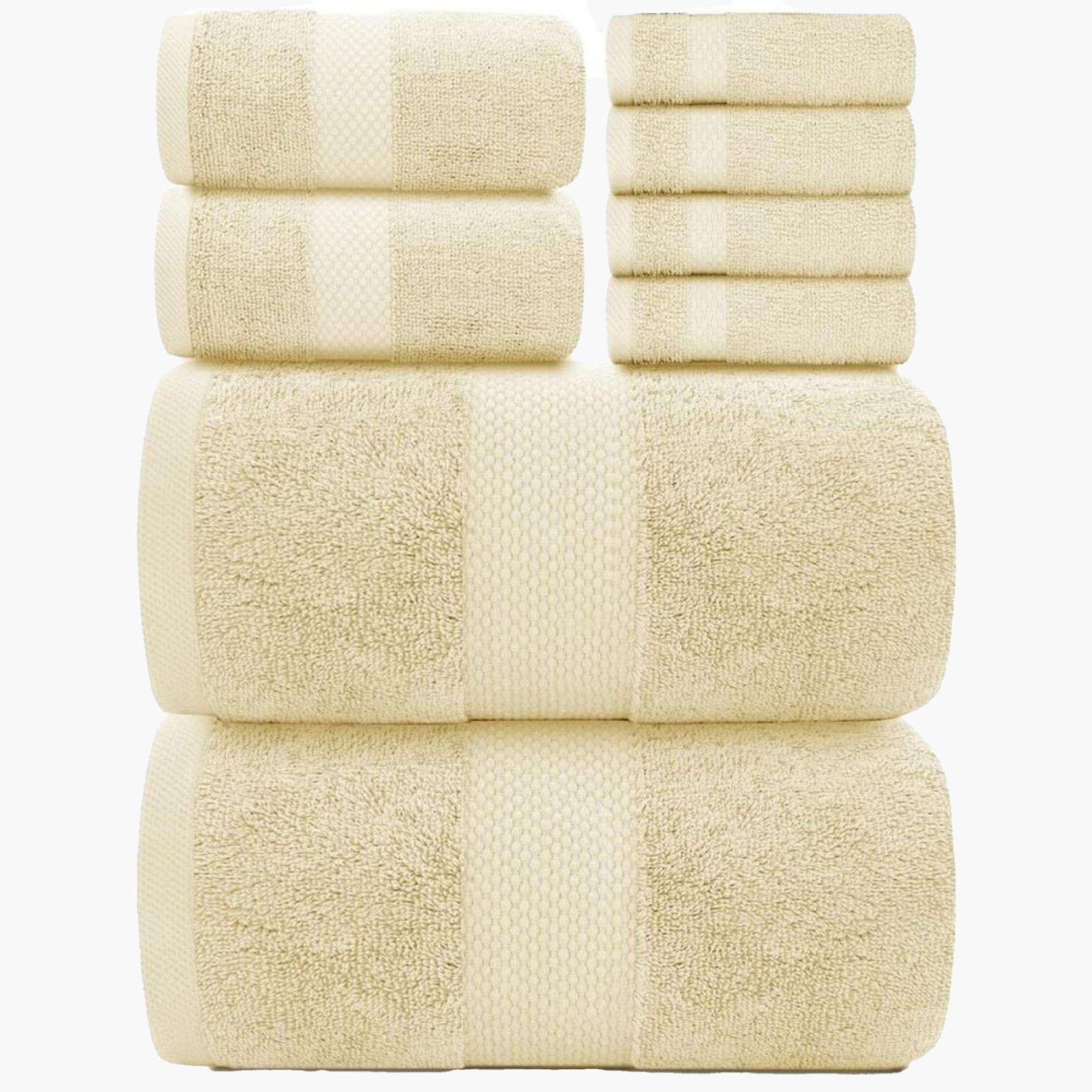 1 تشيس طقم مناشف قطني ماص بيج-household-bathandlaundry-bathlinen-towels-image-4
