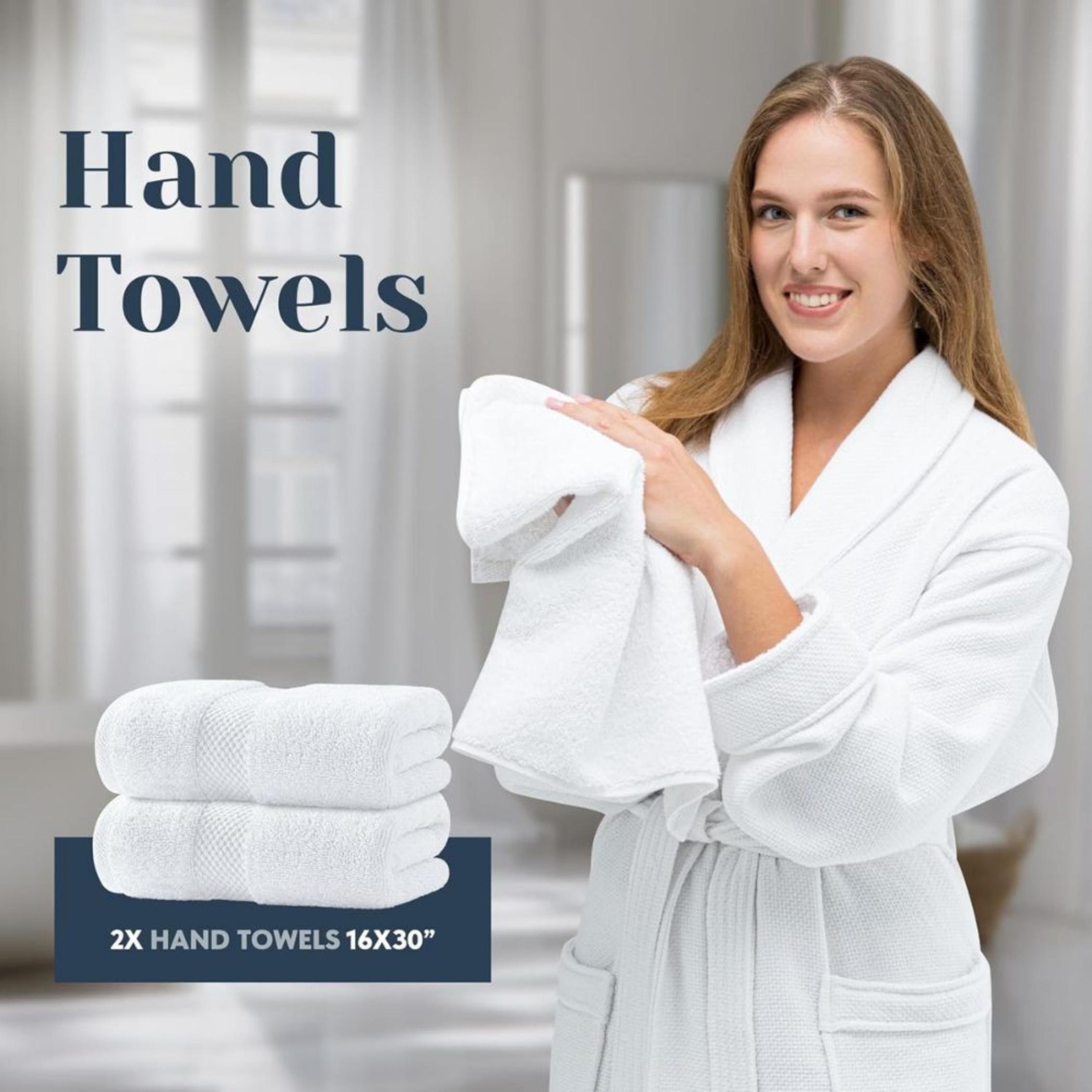 Soft Absorbent Terry Hand Towels-household-bathandlaundry-bathlinen-towels-image-1