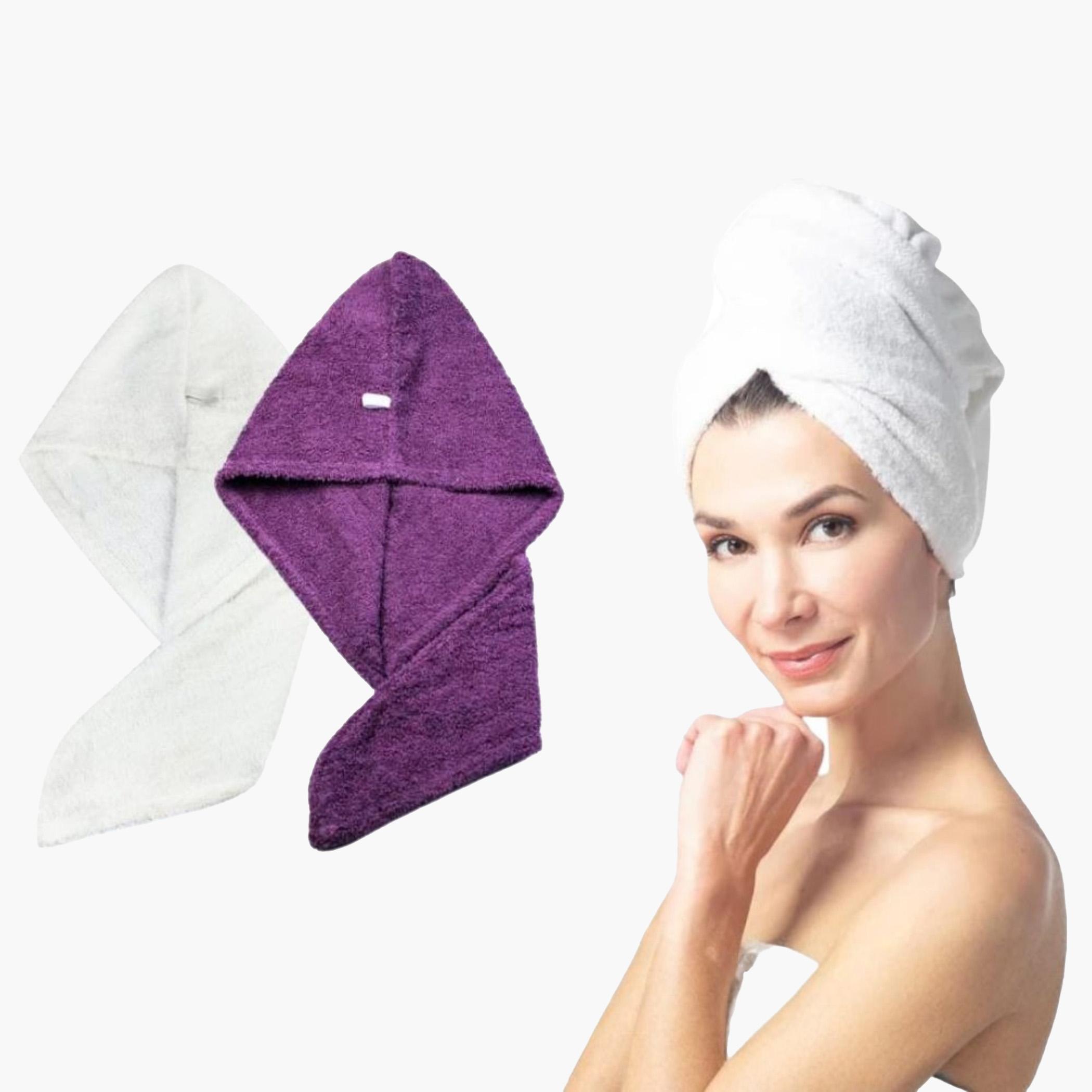 Soft Absorbent Hair Turban-household-bathandlaundry-bathlinen-towels-image-3