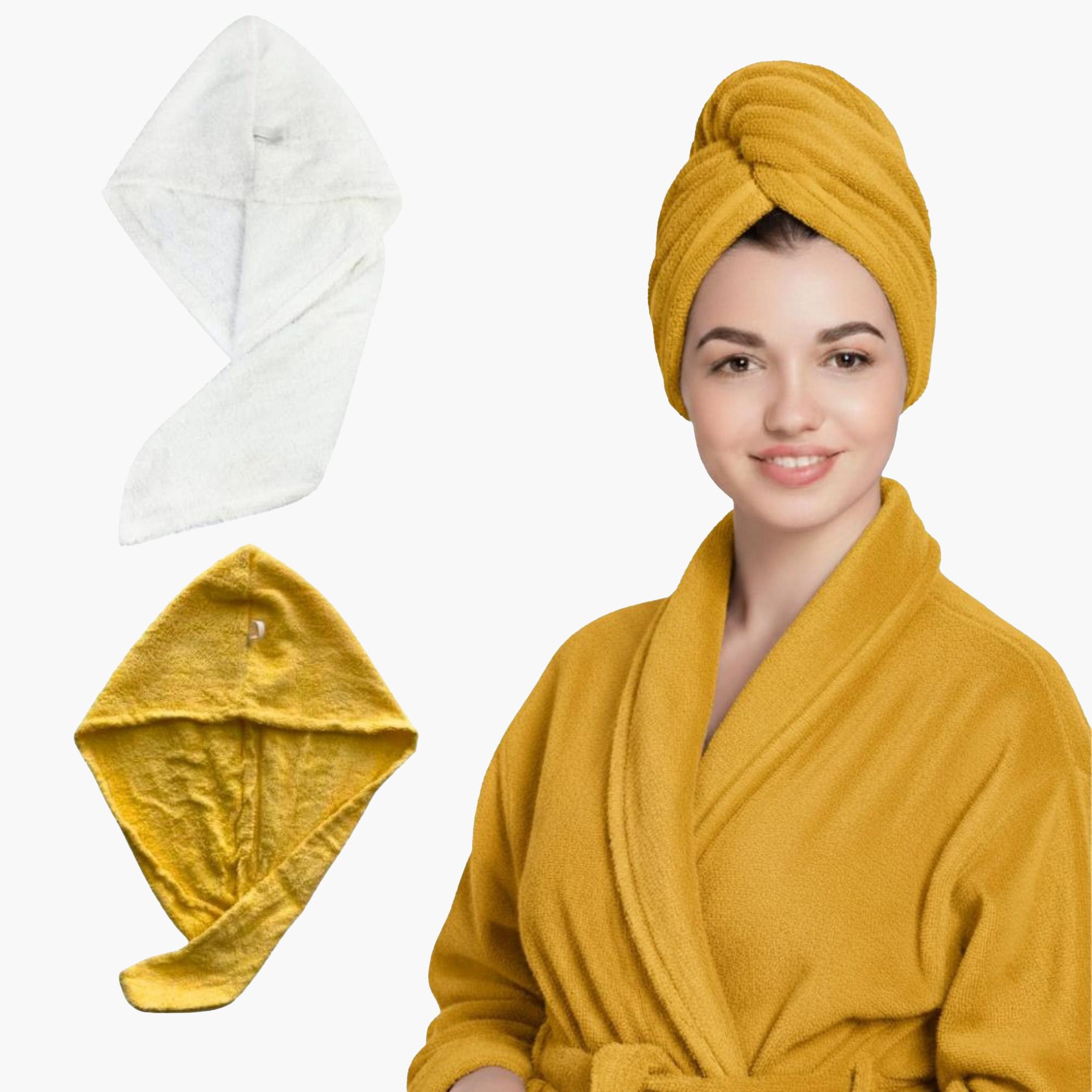 Cotton Hair Drying Wrap-household-bathandlaundry-bathlinen-towels-image-2