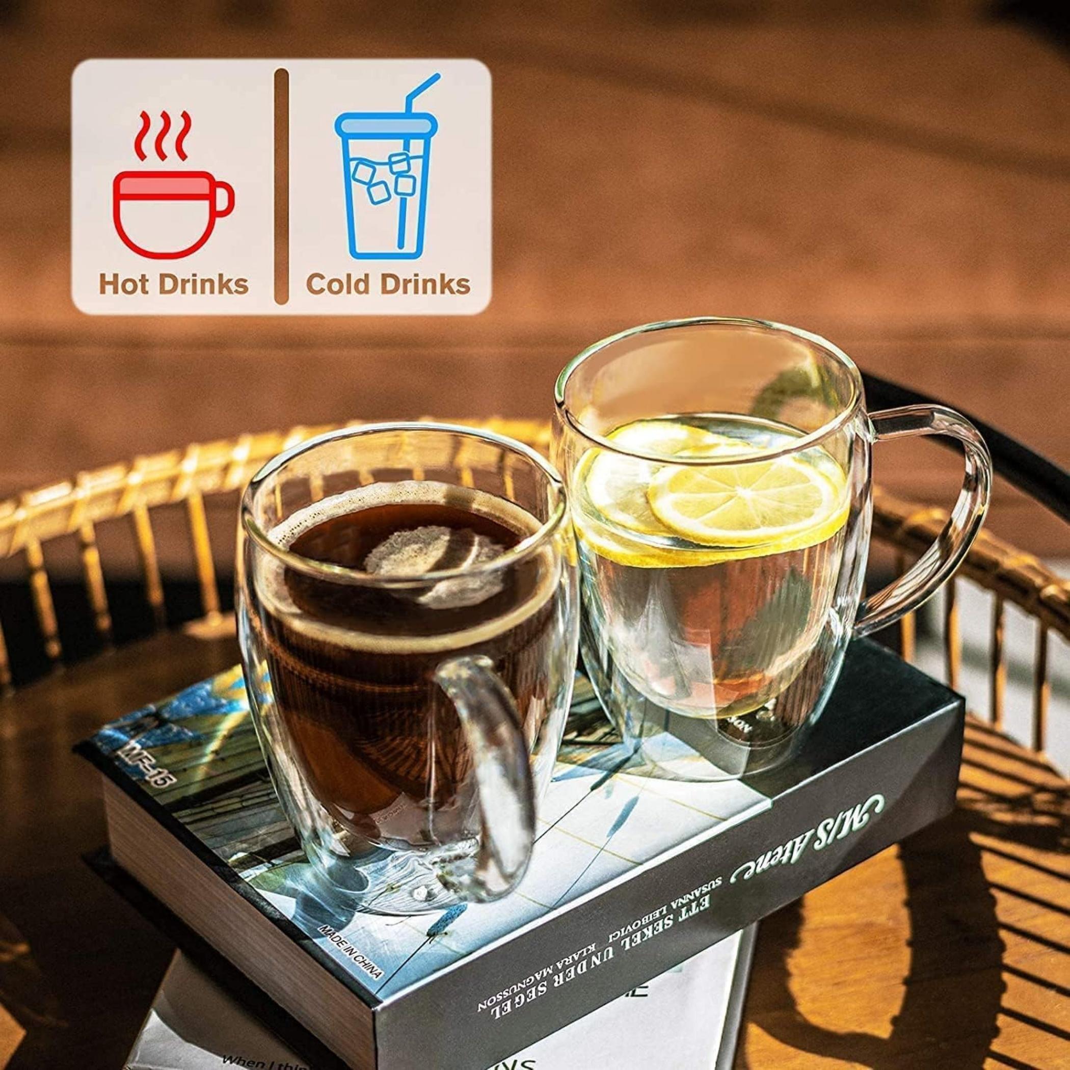 Double Wall 6-Piece Glass Mug Set - 350 ml-household-dining-teaandcoffee-mugsandcups-image-1