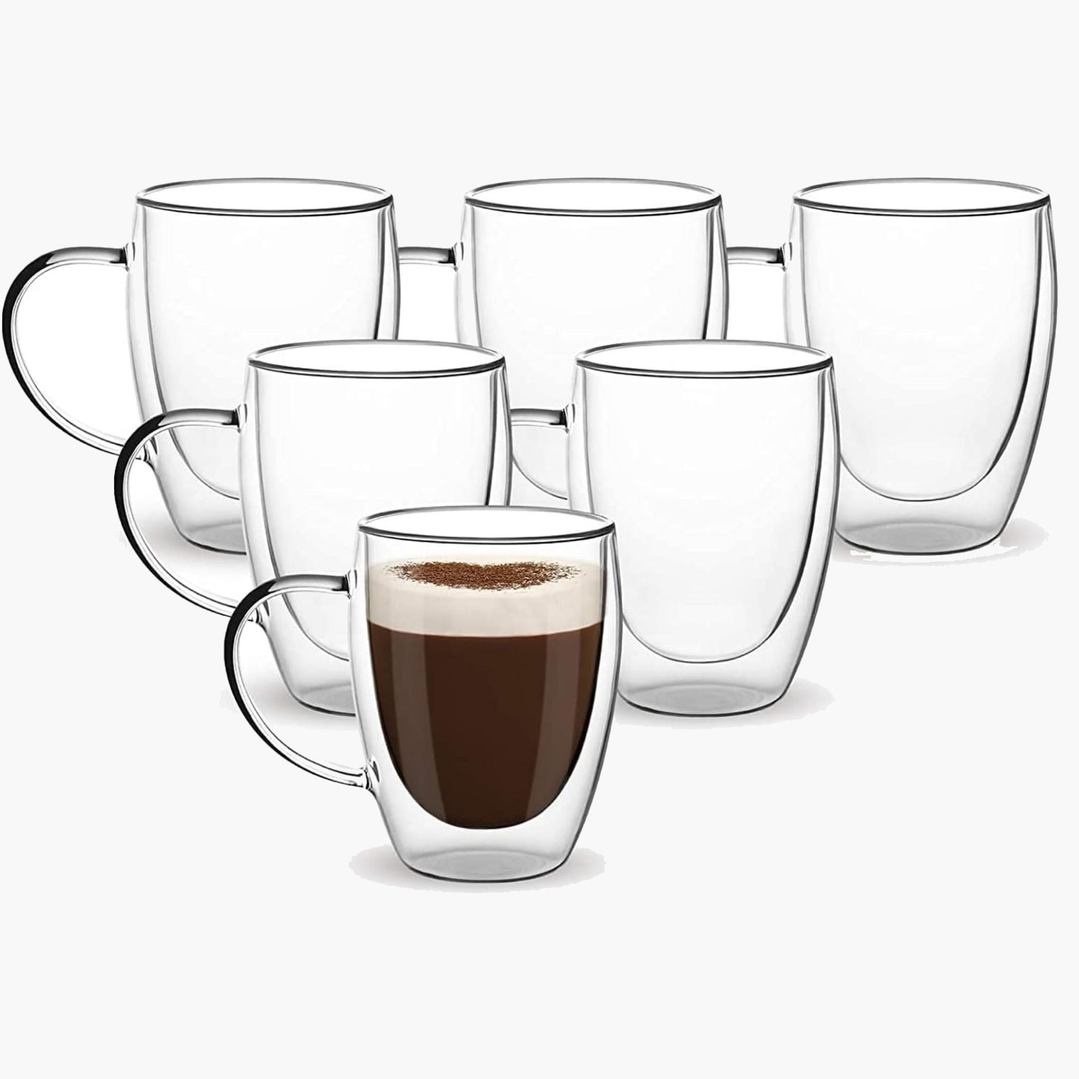 Double Wall 6-Piece Glass Mug Set - 350 ml-household-dining-teaandcoffee-mugsandcups-image-2