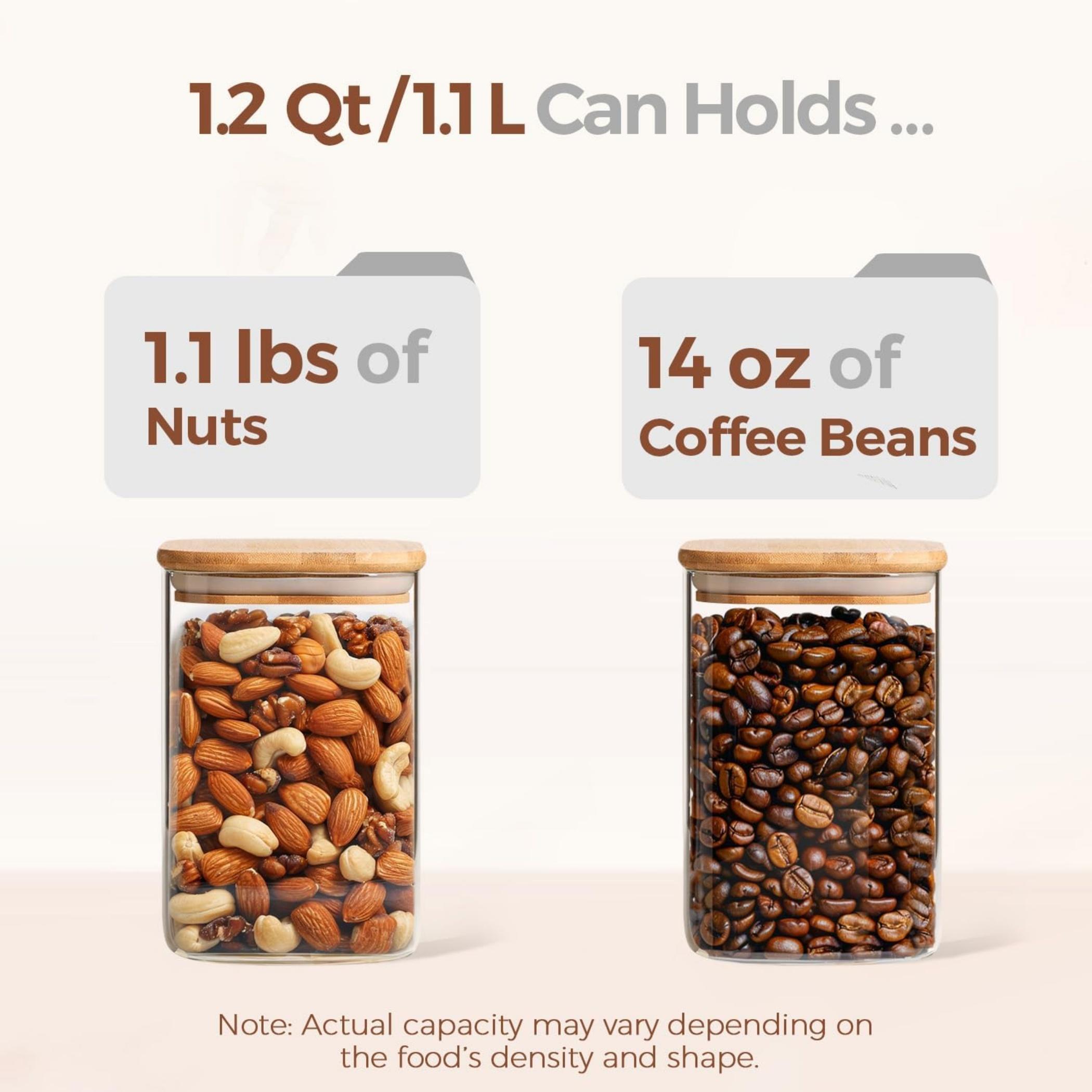 1 تشيس وعاء تخزين طعام زجاجي، 1.1 لتر-household-kitchen-foodstorage-canistersandjars-image-1