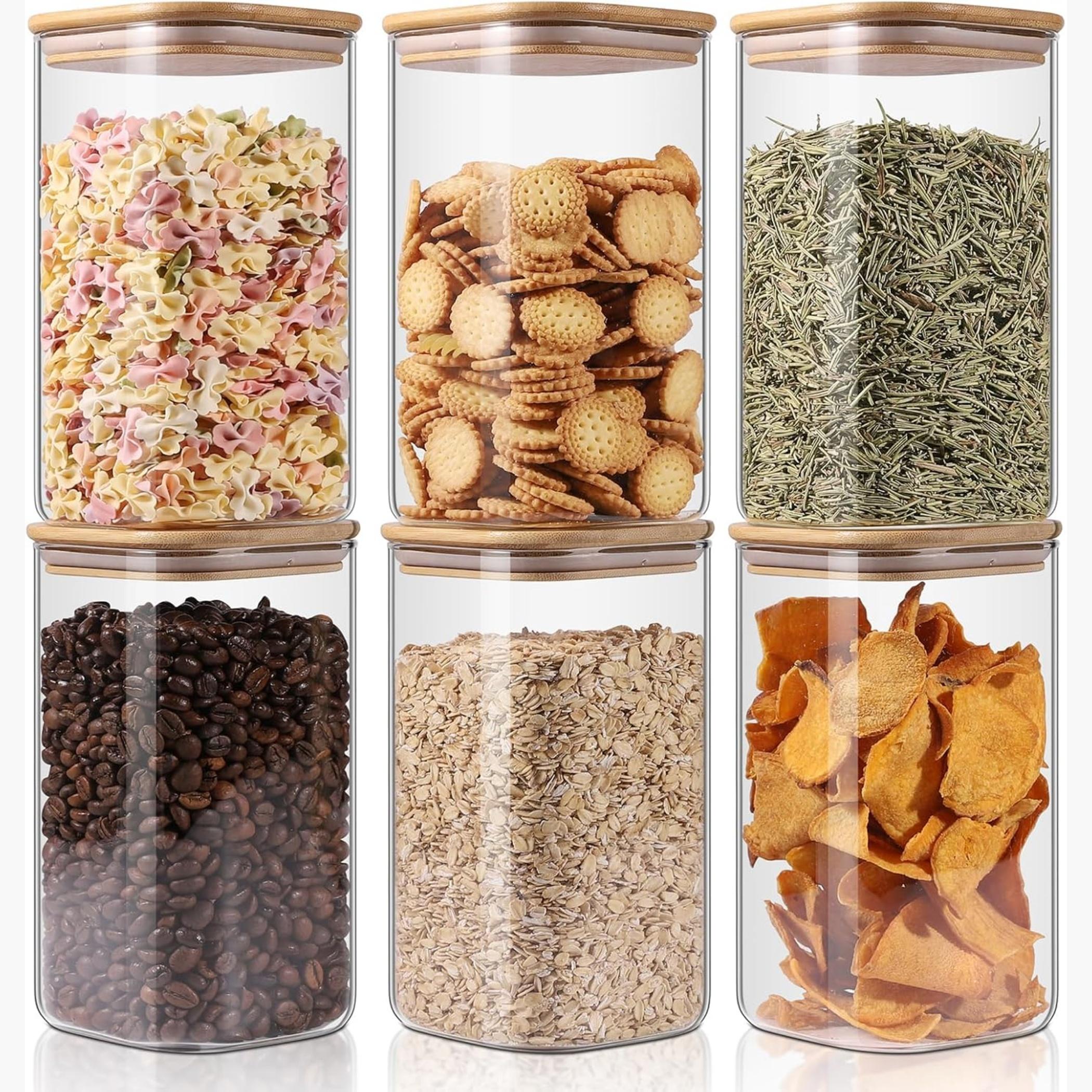 1 تشيس برطمانات تخزين زجاجية للمطبخ - مربعة محكمة الإغلاق-household-kitchen-foodstorage-canistersandjars-image-3