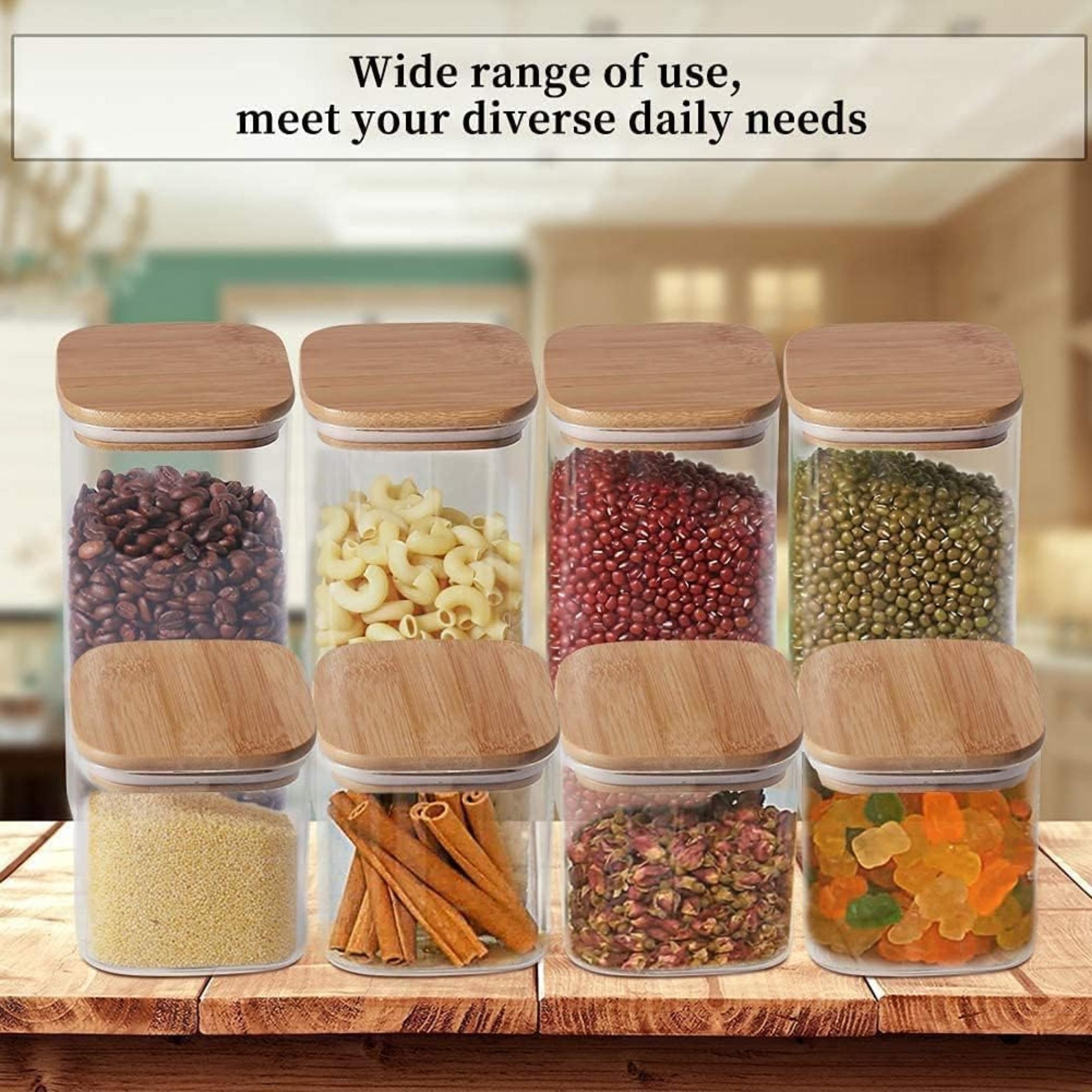 1 تشيس برطمانات تخزين زجاجية مربعة للمطبخ-household-kitchen-foodstorage-canistersandjars-image-4