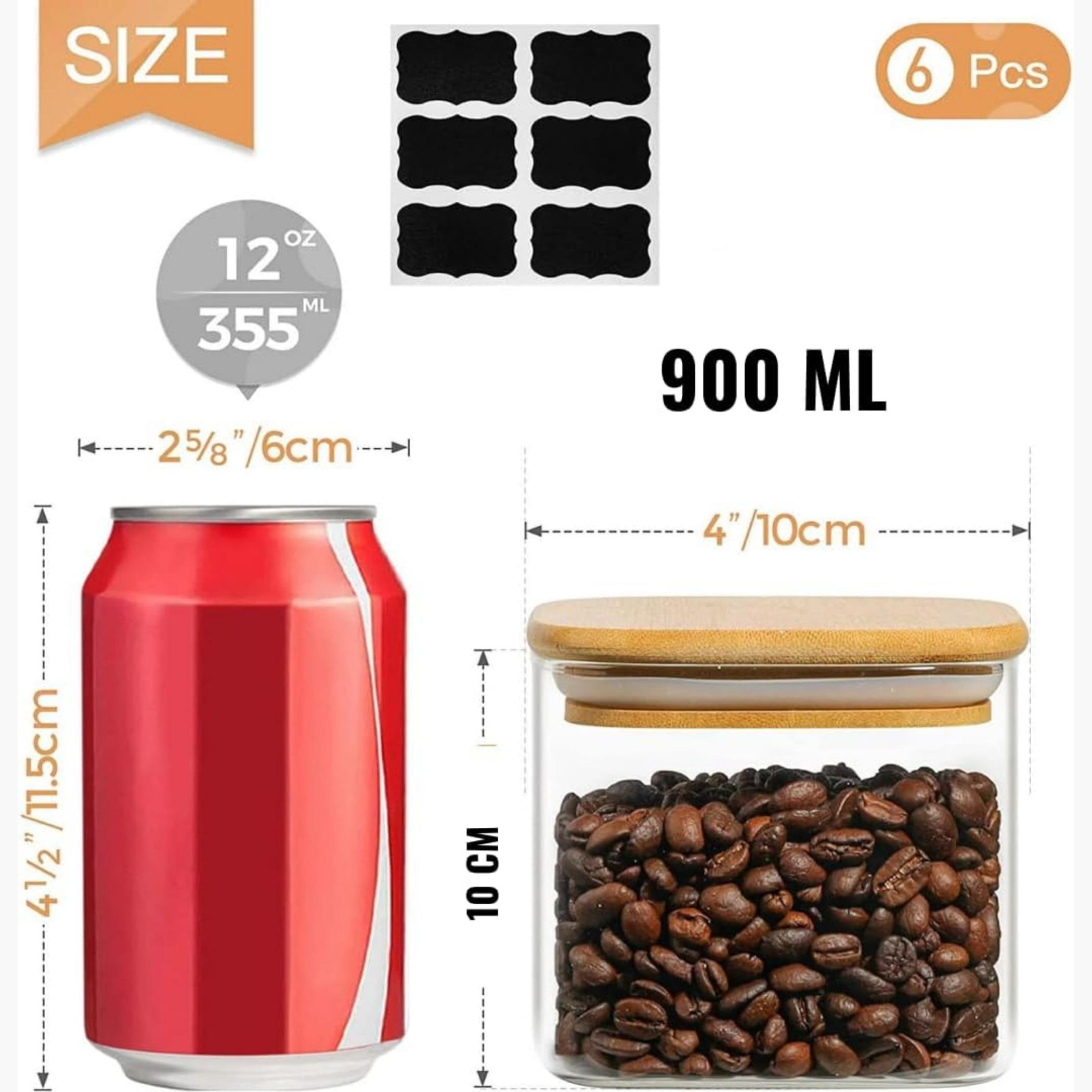 1 تشيس برطمانات تخزين طعام زجاجية مربعة-household-kitchen-foodstorage-canistersandjars-image-2